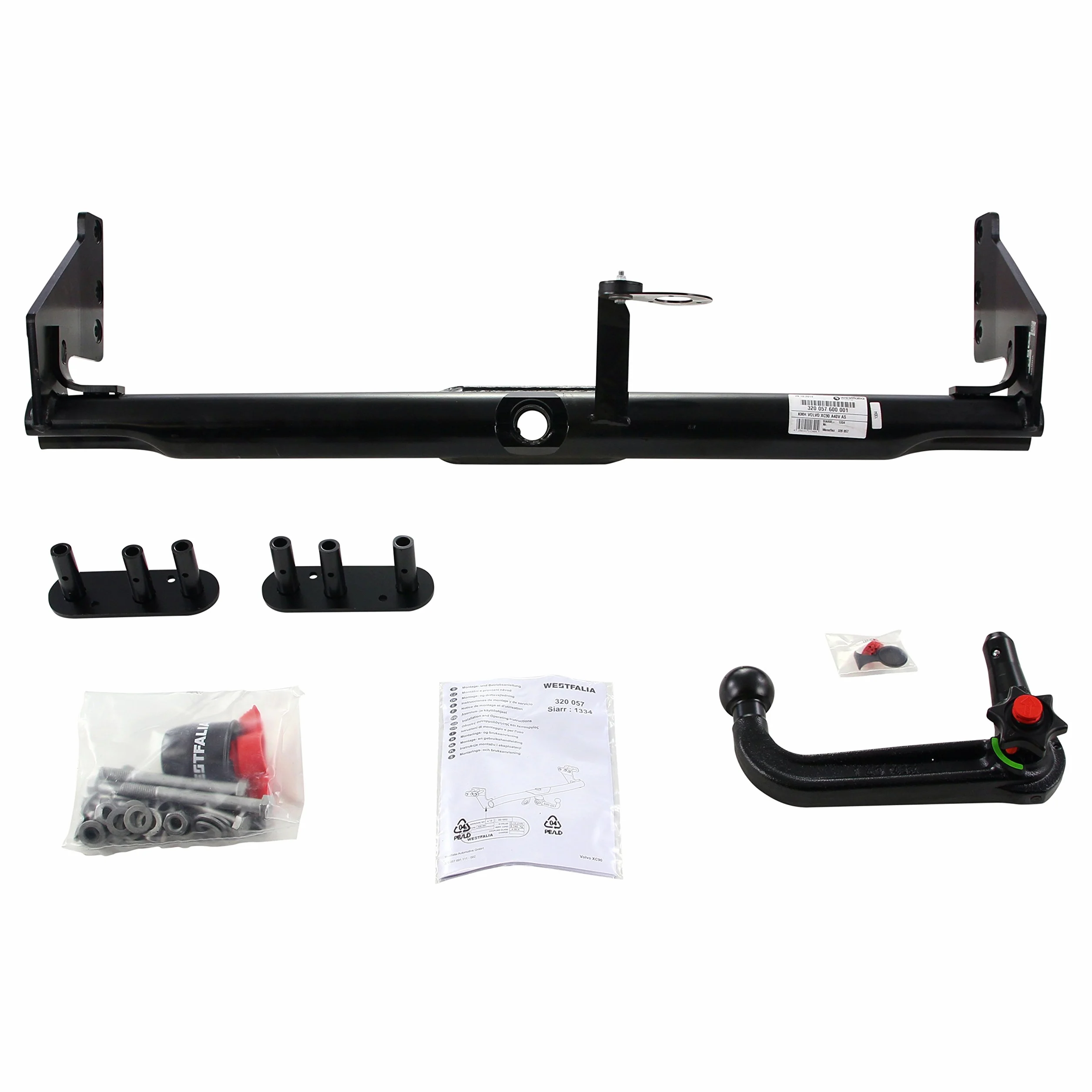 Westfalia-Automotive 320057600001 zdejmowany hak z łabędziem do Volvo XC90 I (01/2003-06/2015)