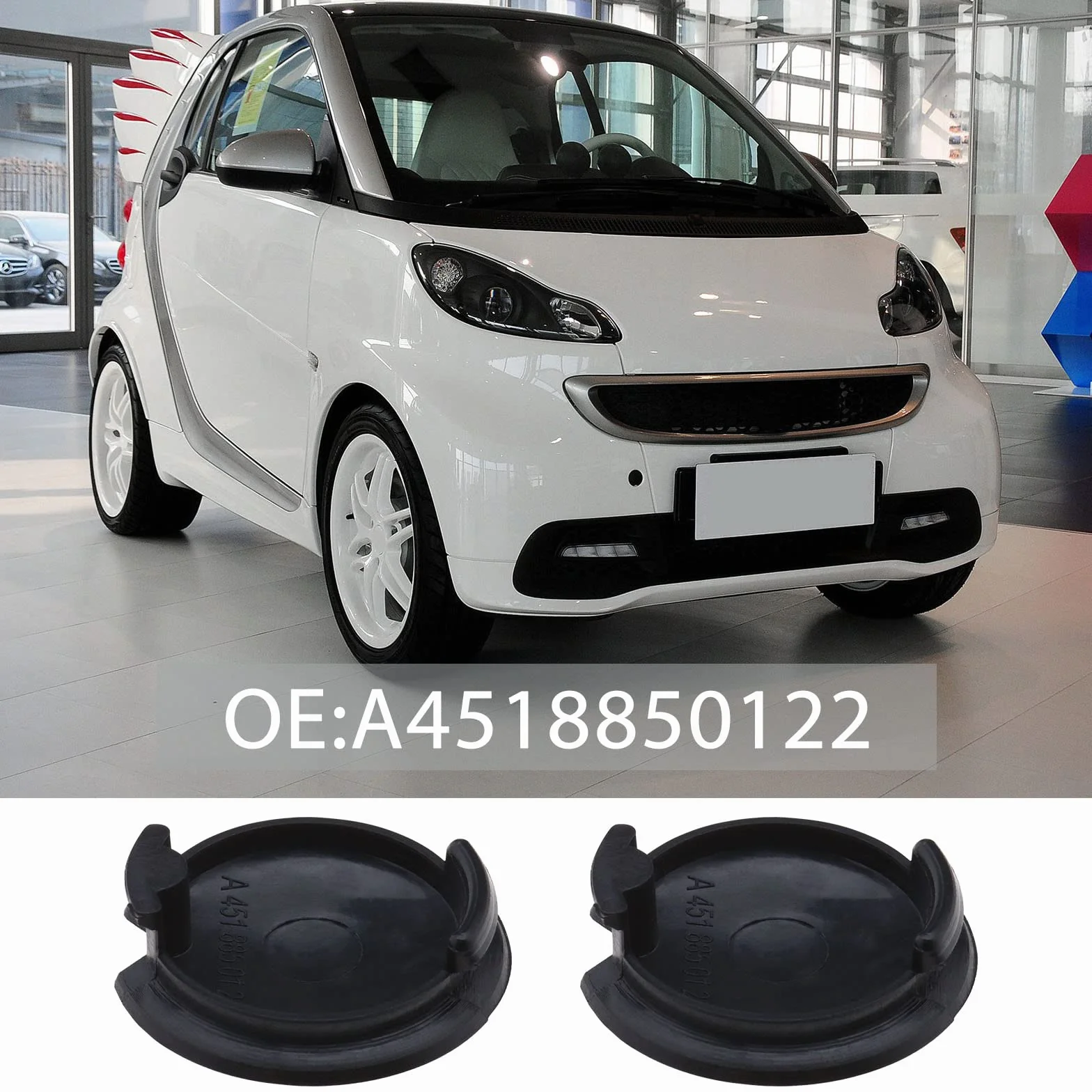Osłona haka holowniczego zderzaka do Mercedes-Benz Smart Fortwo W451 2008-2016 plastik