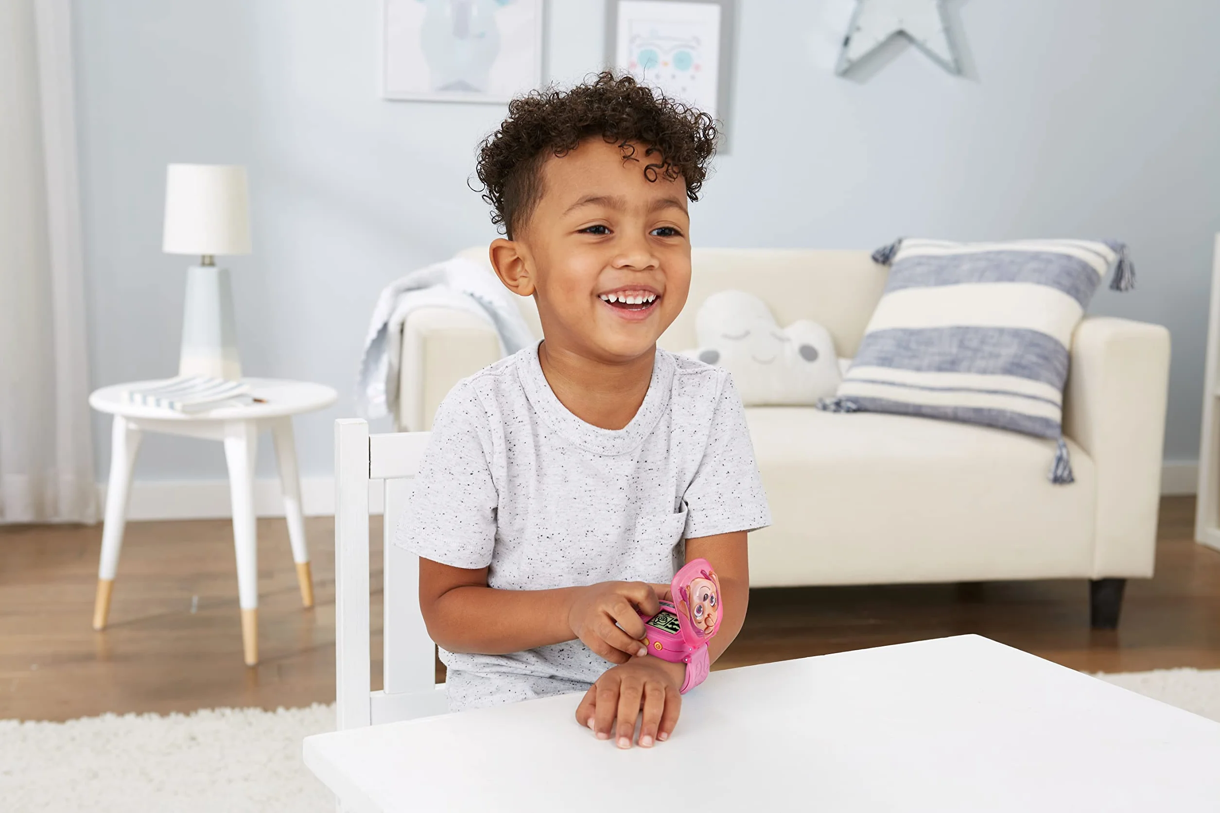 VTech PAW Patrol: Learning Watch Skye, oficjalna zabawka PAW Patrol, zegarek dla malucha ze stoperem, timerem, alarmem i grami, prezent edukacyjny dla dzieci w wieku 3, 4, 5, 6 lat, wersja angielska