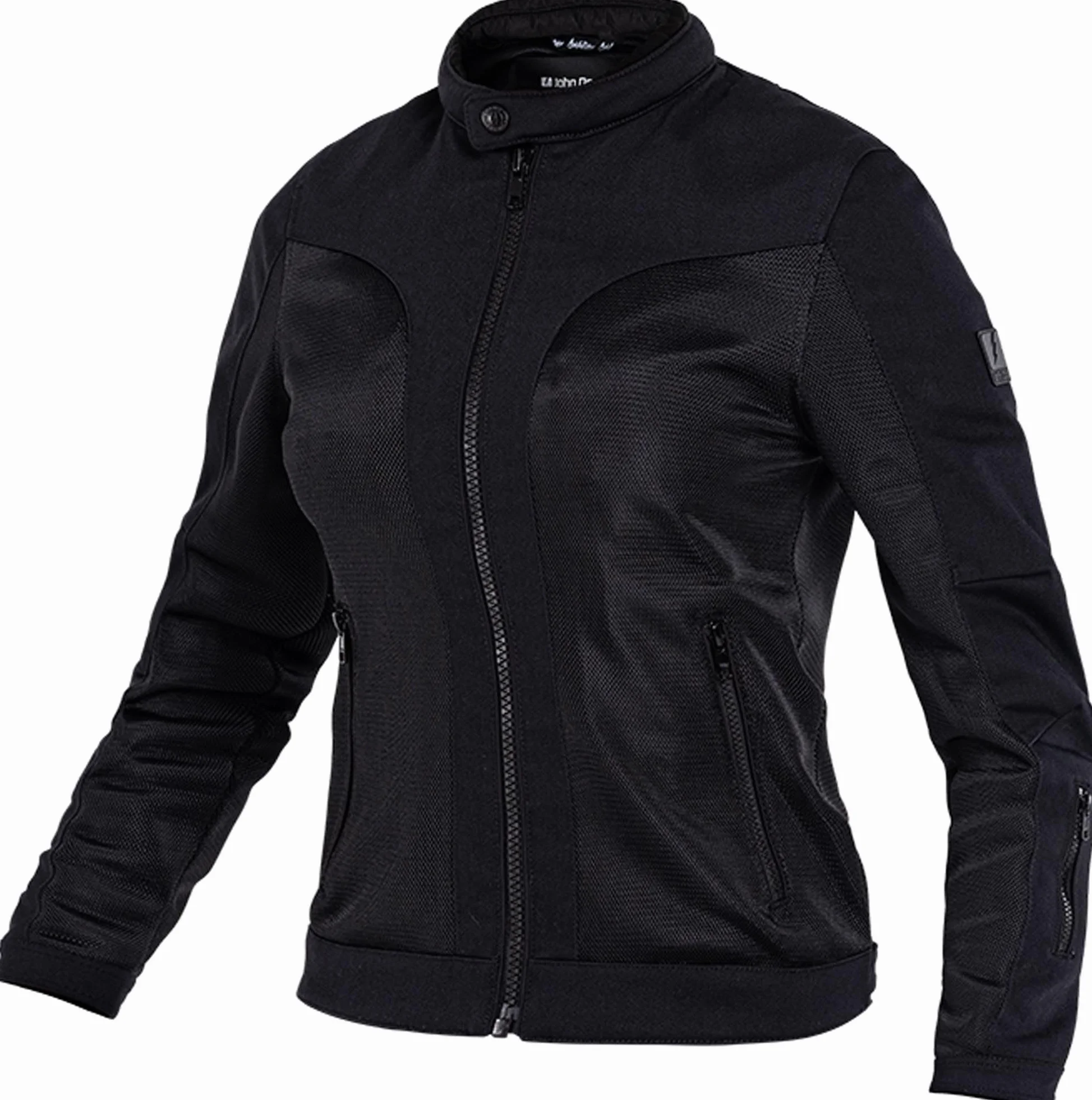 John Doe Aero Mesh Damska perforowana kurtka motocyklowa, czarny, M