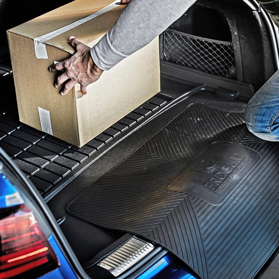FROGUM ProLine 3D gumowa ekskluzywna mata do bagażnika dopasowana do BMW Seria 1 F40 od 2019 | Wygodny organizer | Najwyższe ranty