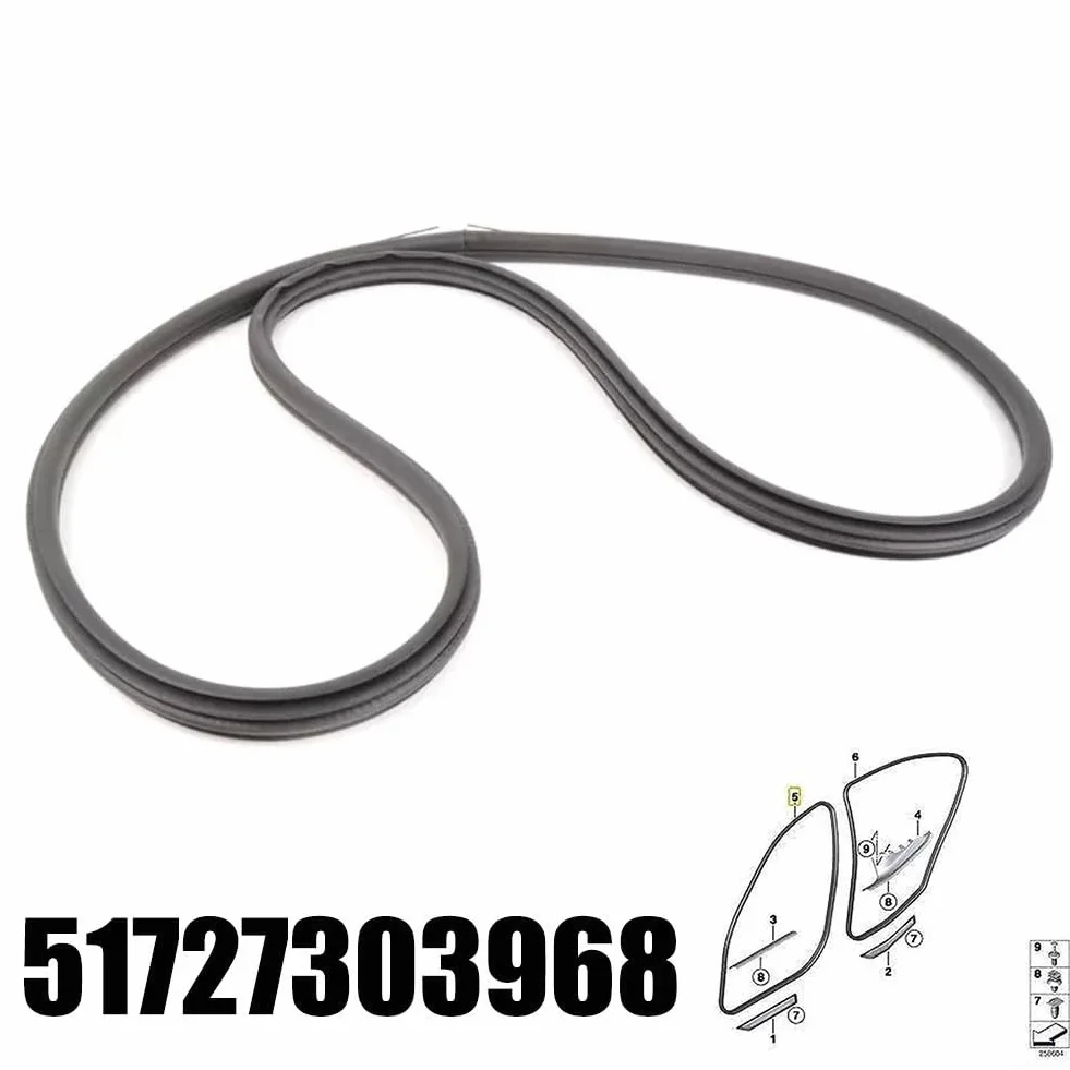 Uszczelka nadwozia drzwi przednich do BMW dla F30 dla F31 dla F80 dla serii 3 2011-2019 Wymień 51727303968 listwa uszczelniająca do przedniej pokrywy silnika samochodowego