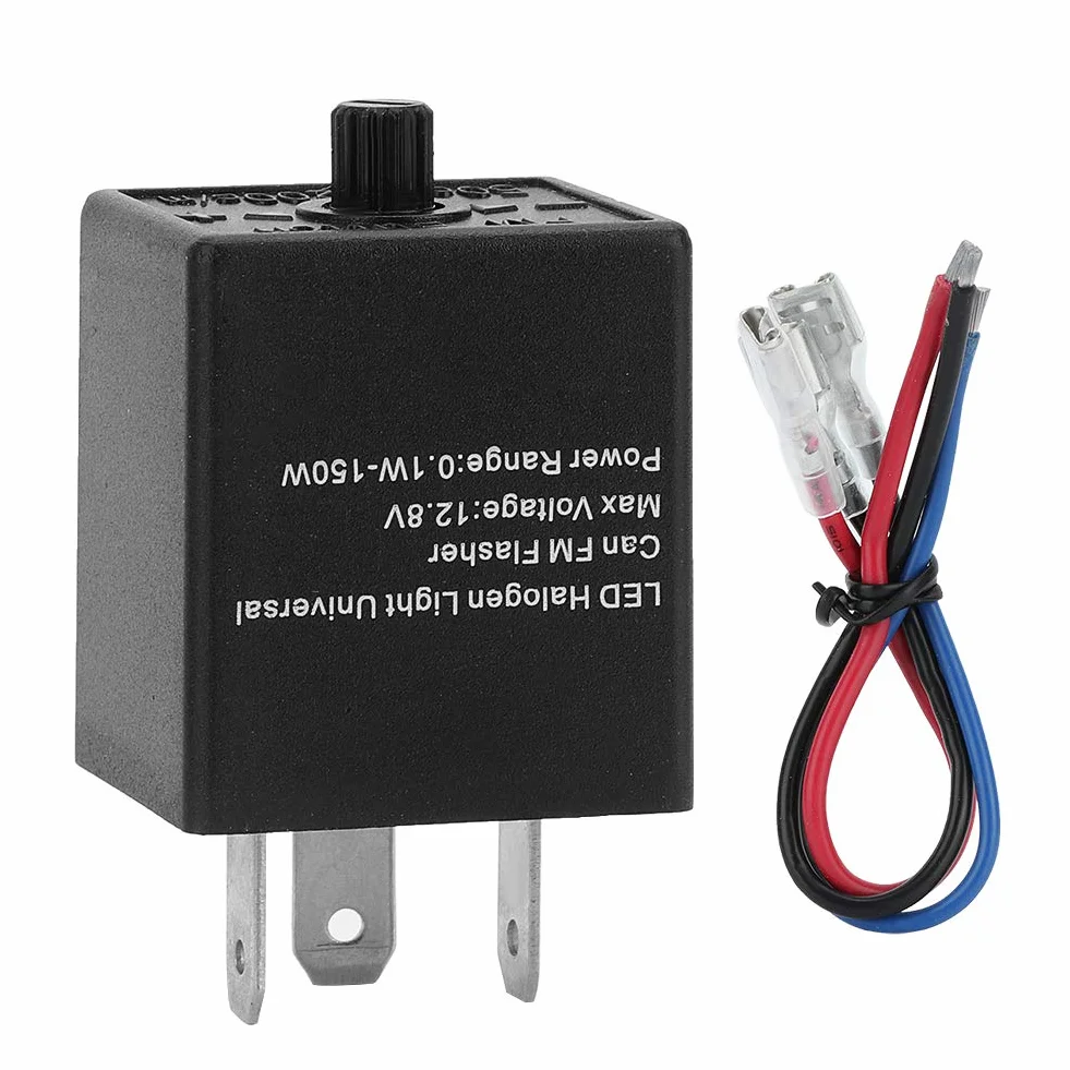 Przekaźnik kierunkowskazu LED 12V 24V 3-PIN regulowany do samochodu motocykla