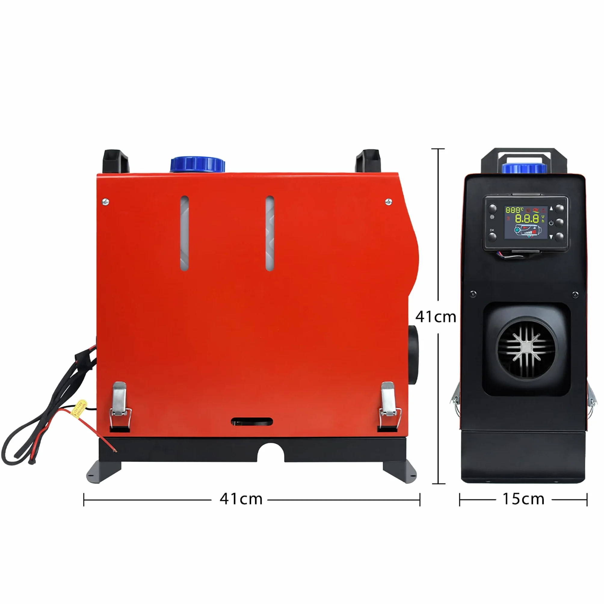 Ogrzewanie postojowe na olej napędowy 8 kW 12 V z pilotem zdalnego sterowania i monitorem LCD