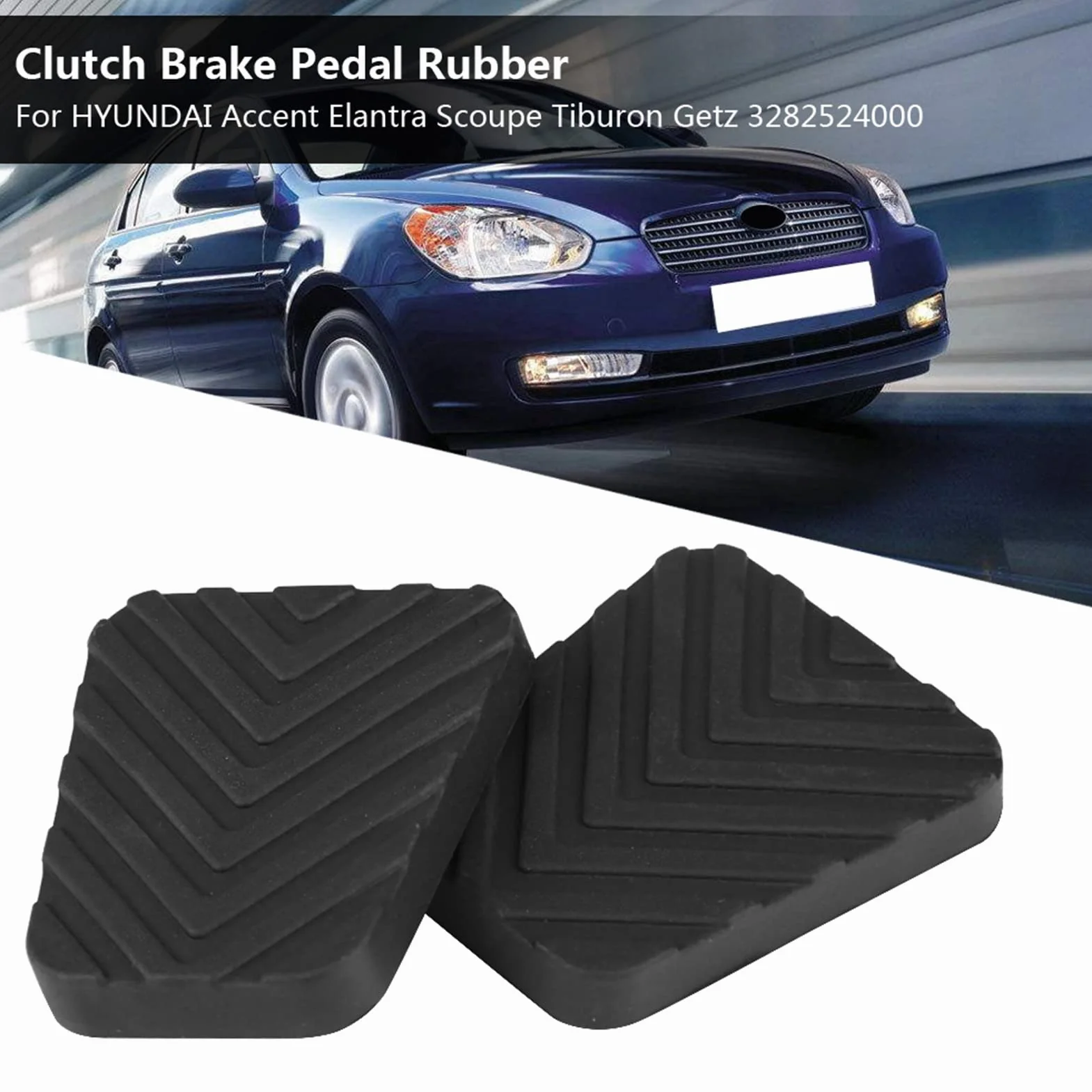 2 szt. Hamulca Sprzęgła Pedał Sprzęgła Amortyzator Pedał Sprzęgła Gumowa Pokrywa Akcesoria zamienne do Copripedali ix35