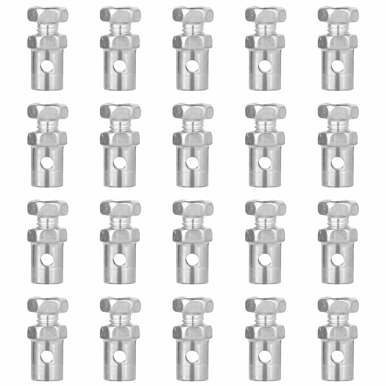 20 sztuk końcówek kabla gazu i hamulca 1/8", zaciski do kabla gazu, zamki, zaciski do kabla hamulcowego gokartu, końcówki kabla hamulcowego do motocykla, roweru z silnikiem, kabla sprzęgła, części do