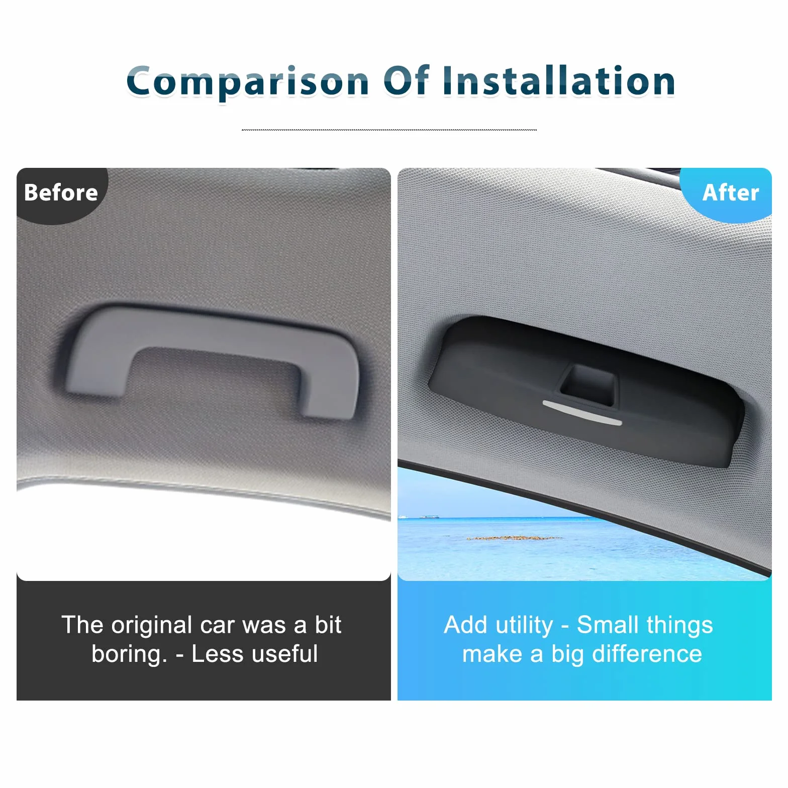 BIXUAN A3 uchwyt na okulary przeciwsłoneczne kompatybilny z Audi A3 A4 A5 A6 B8 B9 C7 C8 Q3 Q5 Q7 2021-2024
