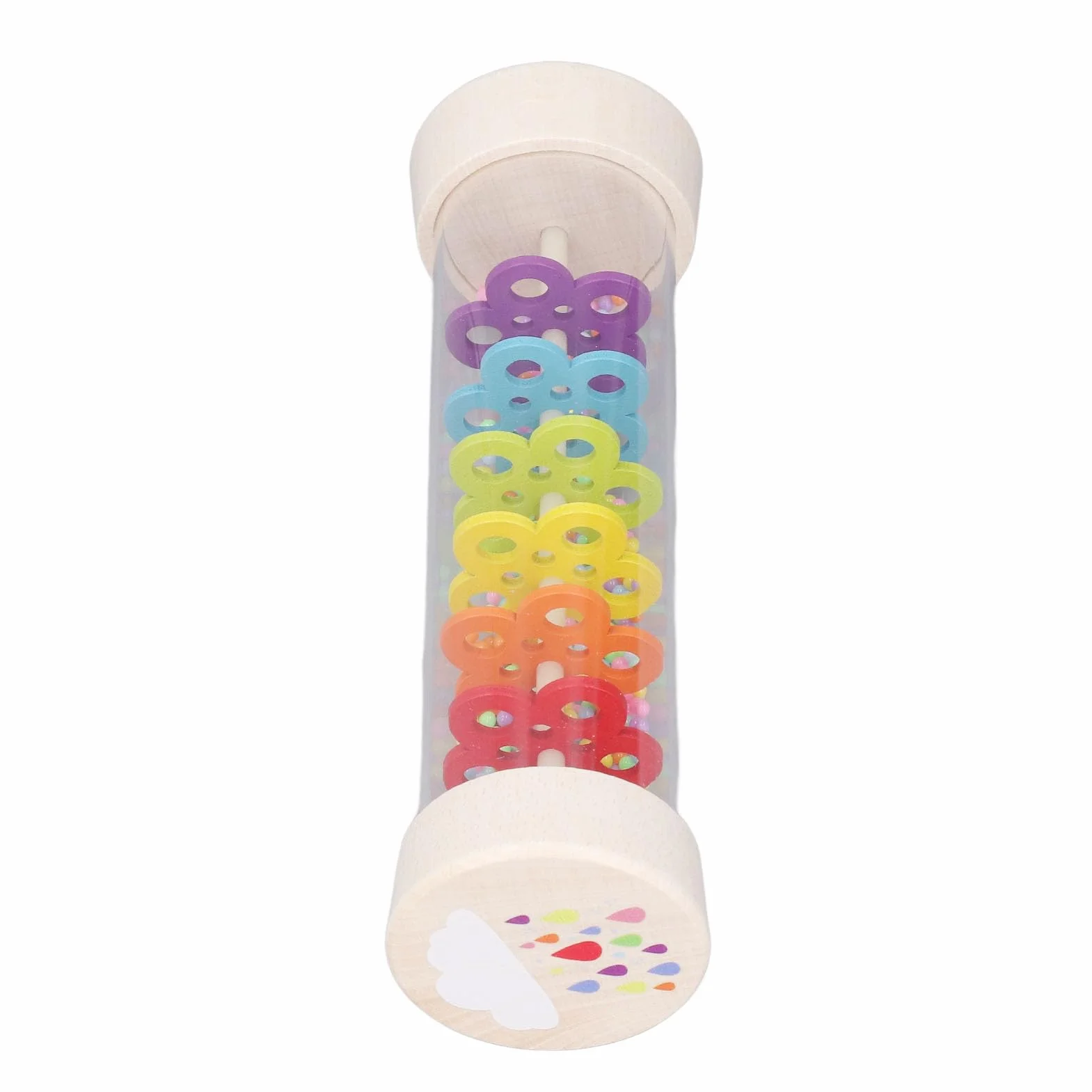 Baby Rainmaker, Mini Rain Stick Shaker Zabawka Kolorowa Edukacja Muzyczna Rain Stick Shaker dla Małych Dzieci (L)