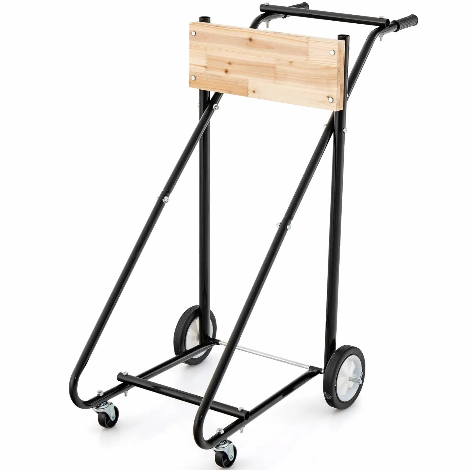 COSTWAY Stojak na silnik zaburtowy na kółkach metalowy wózek transportowy 150 kg