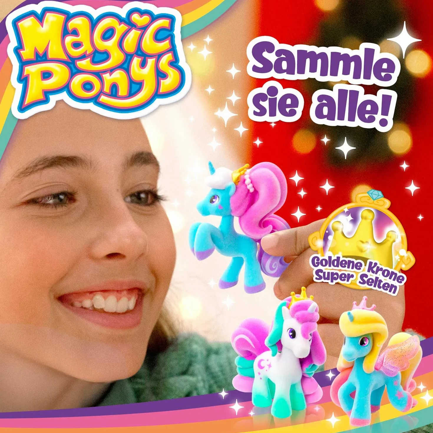 CRAZE Magic PONYS - przepiękne kucyki, zabawka do kolekcjonowania, 18 różnych figurek do kolekcjonowania, opakowanie zawiera 1 - prezent dla dziewczynki z koniami