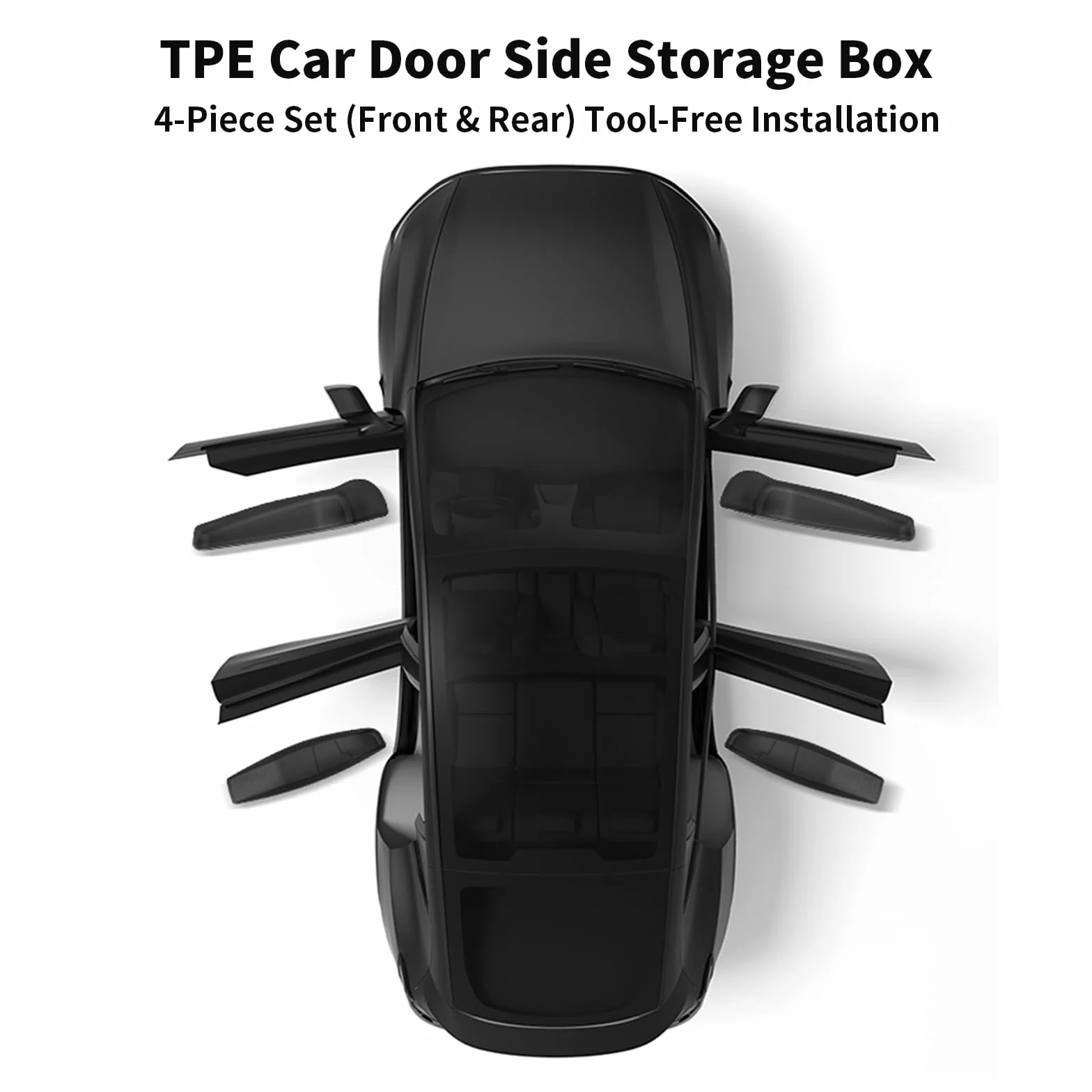 4 x boczne pudełko do przechowywania do Tesla Model Y Juniper, organizer na przednie i tylne drzwi boczne, kieszenie ochronne na drzwi samochodowe, organizer do modelu Y Juniper 2025