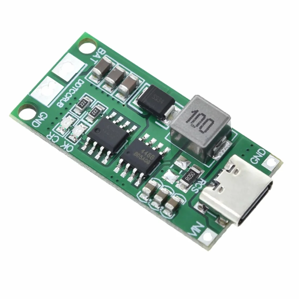 Hailege 2 szt. Multi-Cell 2S 3S 4S Step-Up Boost LiPo polimerowa płyta ładująca litowo-jonowa USB-C do 8,4 V 12,6 V 16,8 V (2S 1A) 7,4 V 11,1 V 14,8 V 18650 moduł boost baterii litowej typu C
