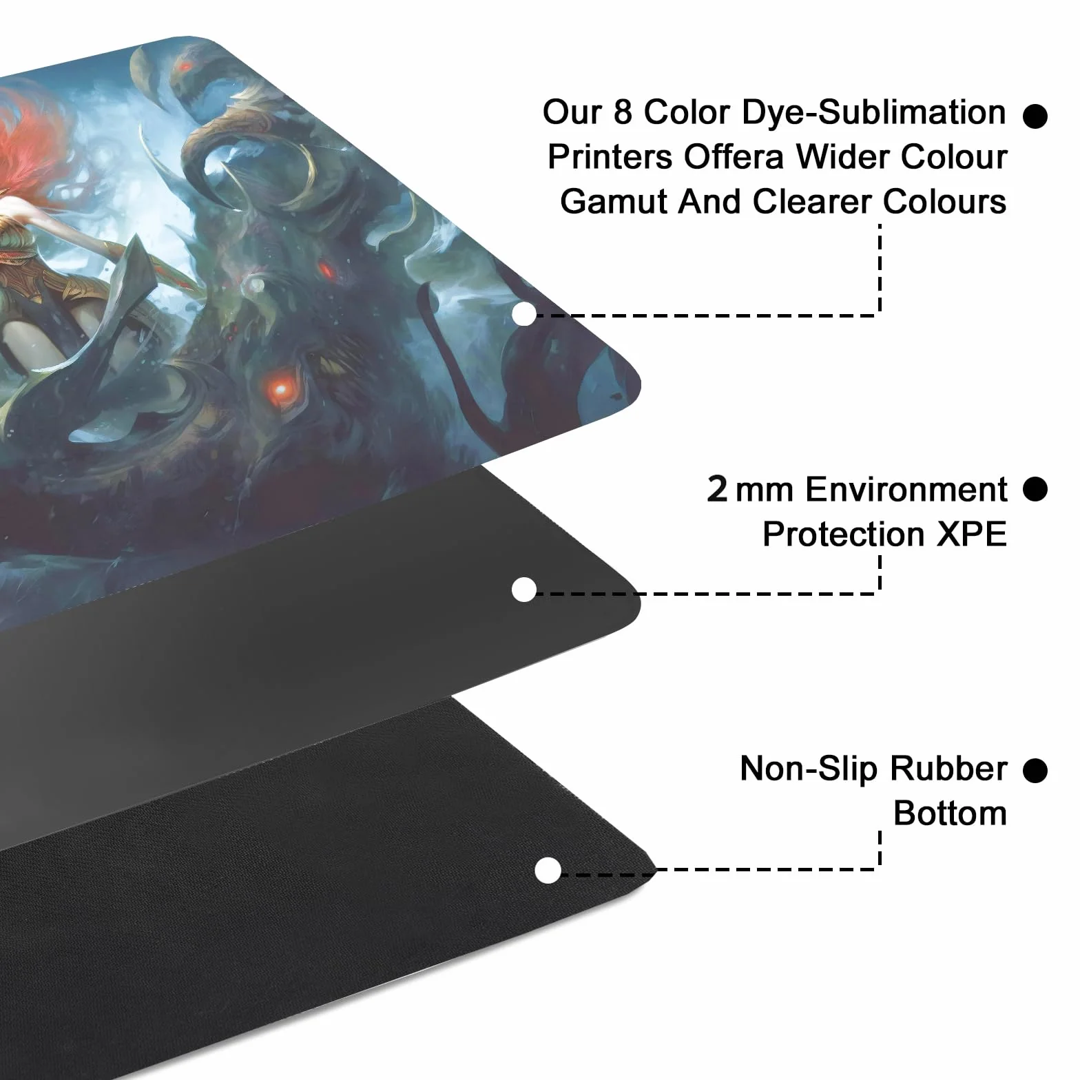 MTG Playmat, maty do gry MTG TCG 61 x 35 cm, mata do zabawy z bezpłatną torbą do przechowywania kart, gier, wodoodporna i antypoślizgowa mata do gier