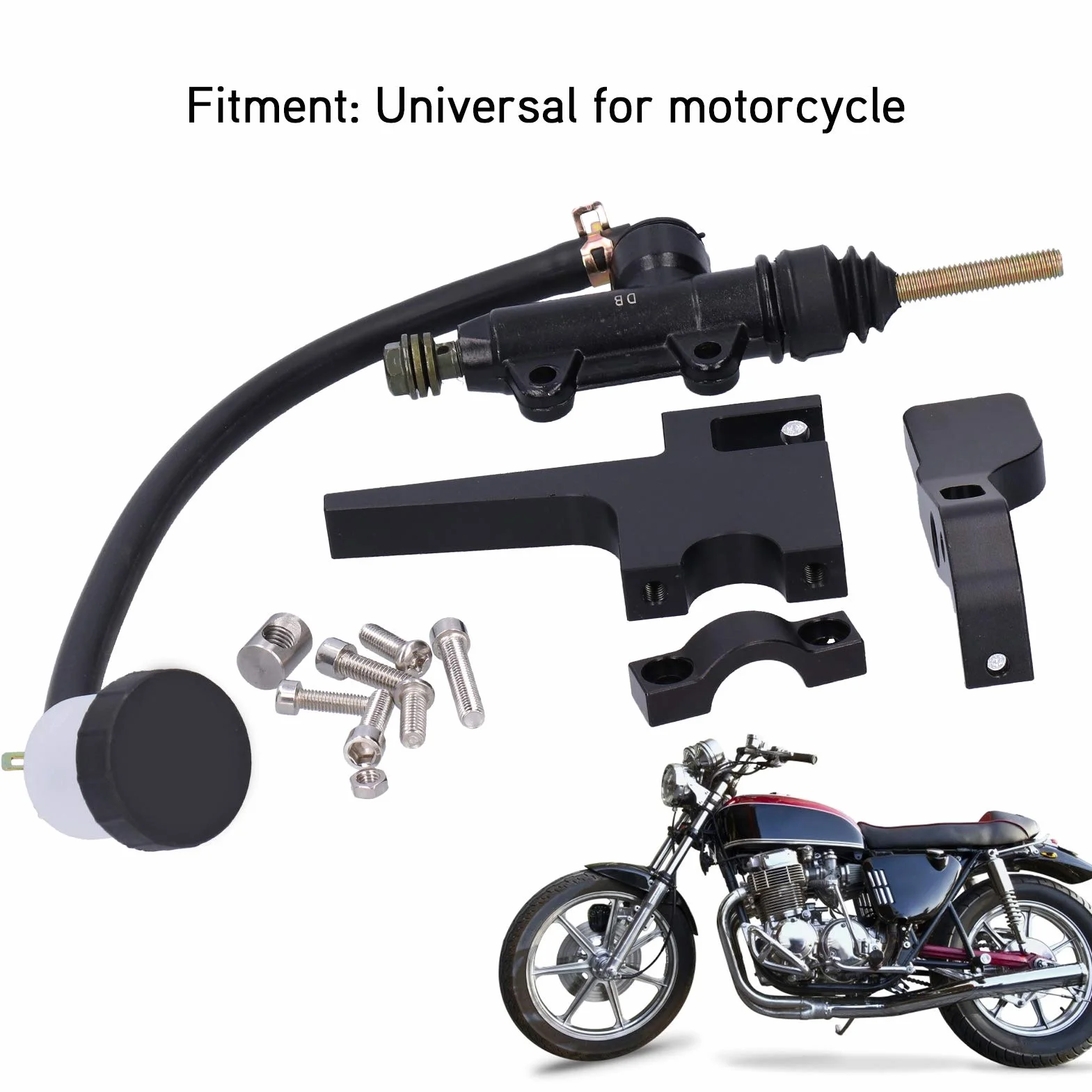 Pompa hamulcowa ze stopu aluminium 7/8in do motocykla zestaw