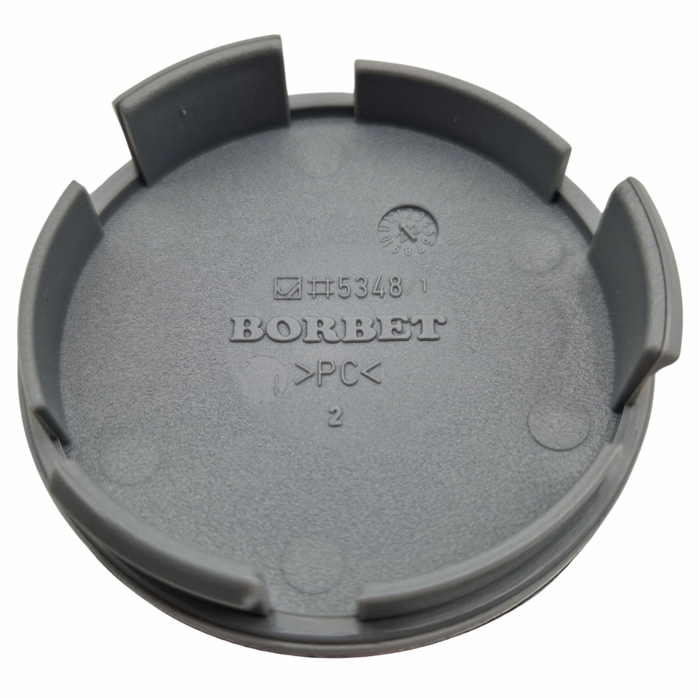 4X Oryginalne pokrywy felg Borbet 5348 | Pokrywy piasty Kapturki piasty Czarny Połysk Srebrny Center Cap 56mm 55mm