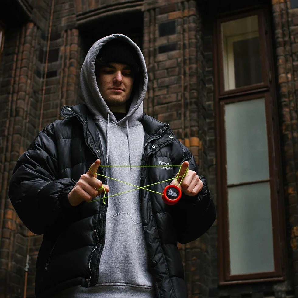 YoyoFactory ONE Yo-Yo - Pomarańczowy (od początkującego do profesjonalisty, nowoczesna wydajność YoYo, metalowe łożyska kulkowe, sznurek i instrukcja w zestawie)