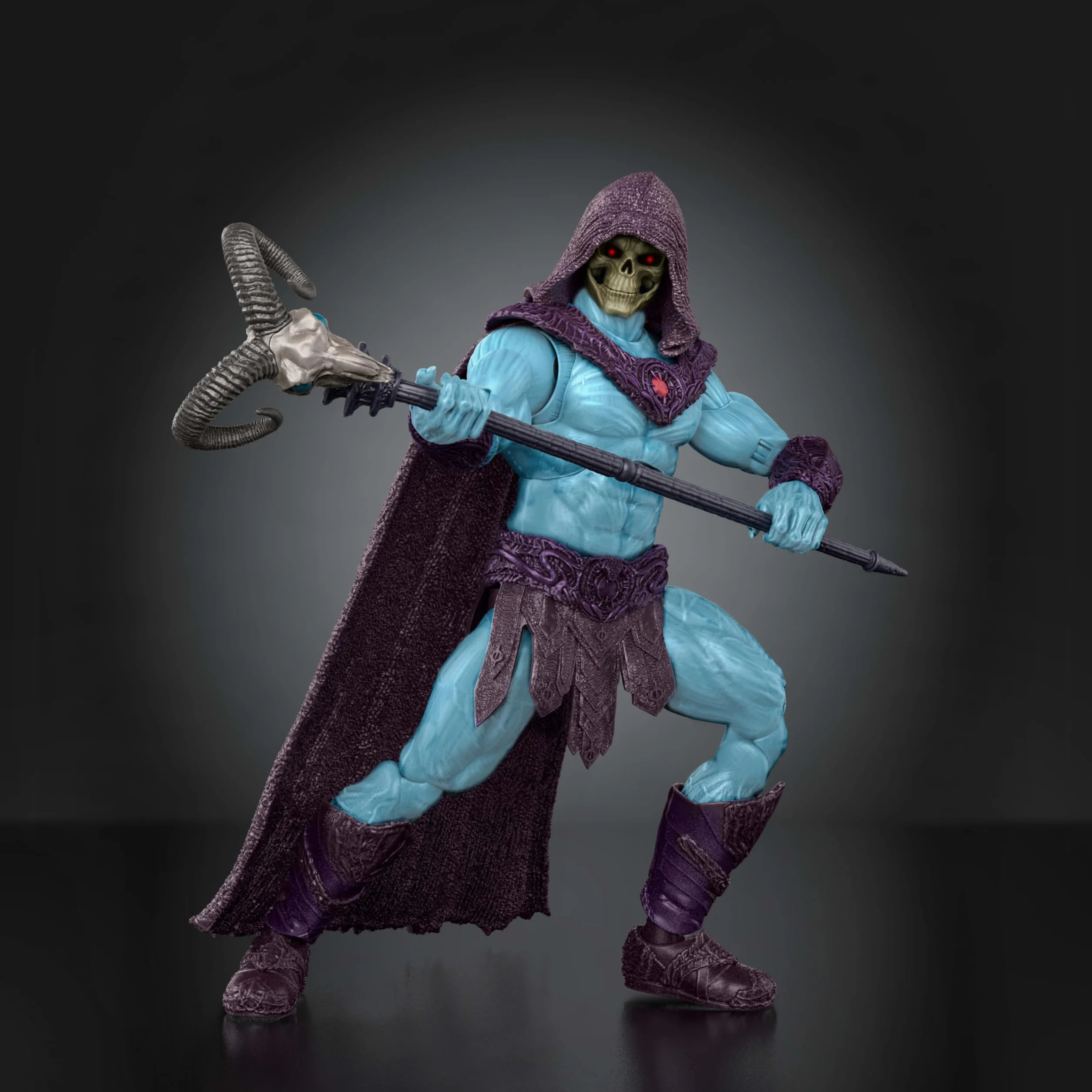 Masters of the Universe Chronicles Władcy Wszechświata Film 2026 Szkieletor Figurka w skali 1:12, złoczyńca z filmu z 2026 roku, jak Jared Leto, akcesorium kostur, zabawka dla dzieci 6+, JKJ23