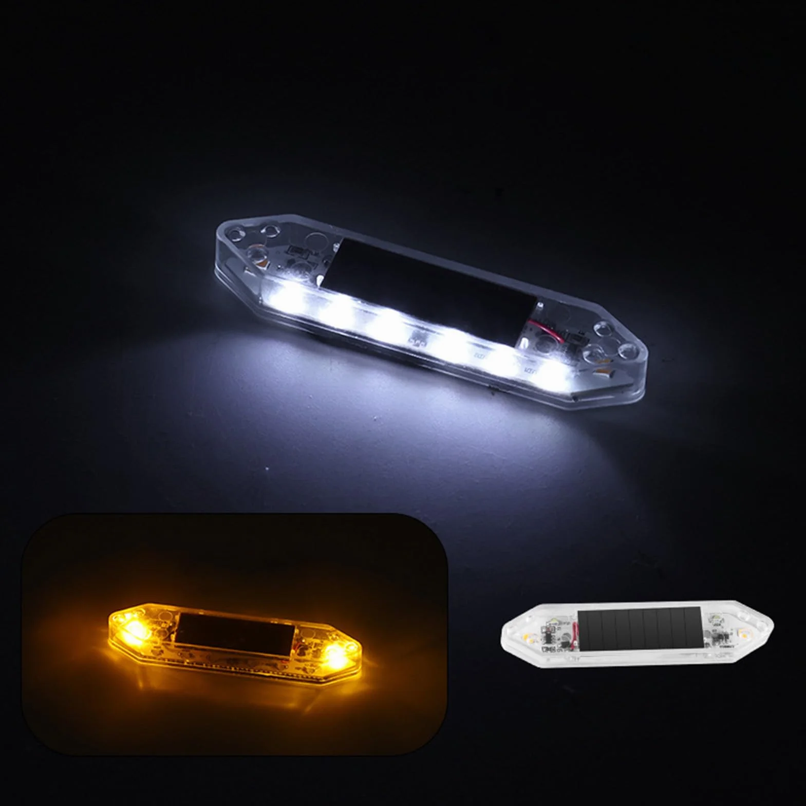 Vehicle Door Warning Lights - Solar Car Door Lights, Anti Collision Flashing Led Lamp with Motion Sensor, Safety Light for Sedan Suv, Automatic Flashing Warning Light for Night Travel Commuting
