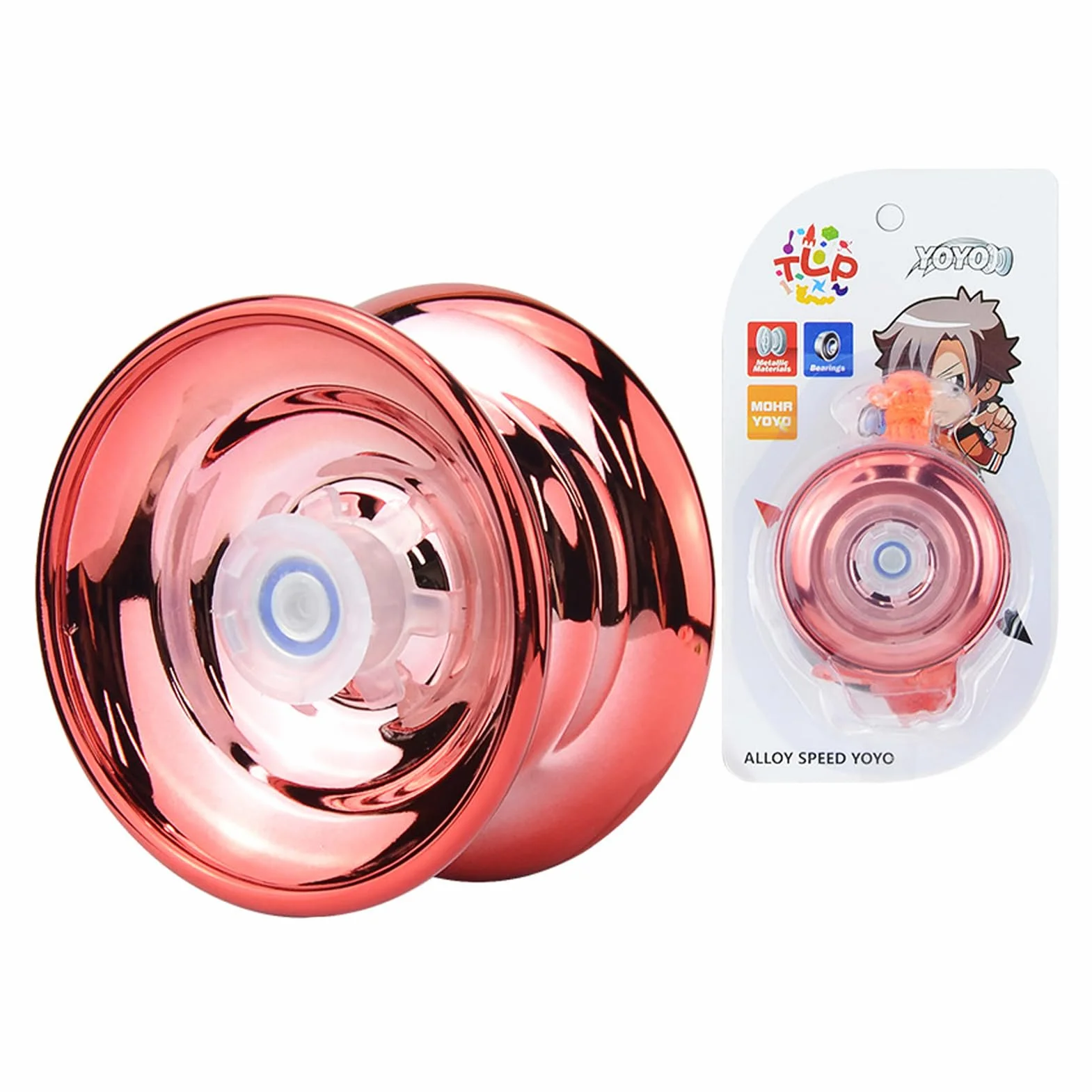 Yoyo dla dzieci w wieku 8-12 lat | Responsywna zabawka jo-jo ze stopu metali dla dzieci i dorosłych – mocna, odporna na uderzenia Trick-Yoyo, jako prezent urodzinowy do przedszkola, zabawka do