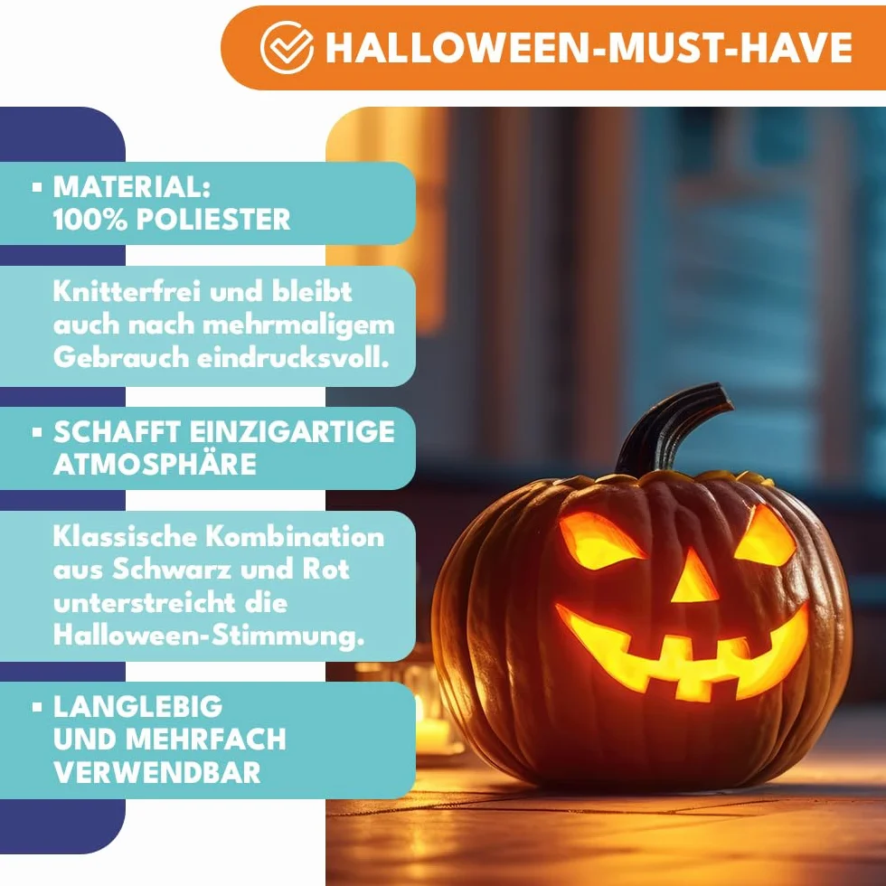 KRUMAD Peleryna Halloween Dwustronna 80 cm Czarna Czerwona, Uniwersalny Strój dla Dzieci i Dorosłych, Kostium Wampira Drakuli, Dodatek na Bal, Imprezę, Karnawał, Przebranie