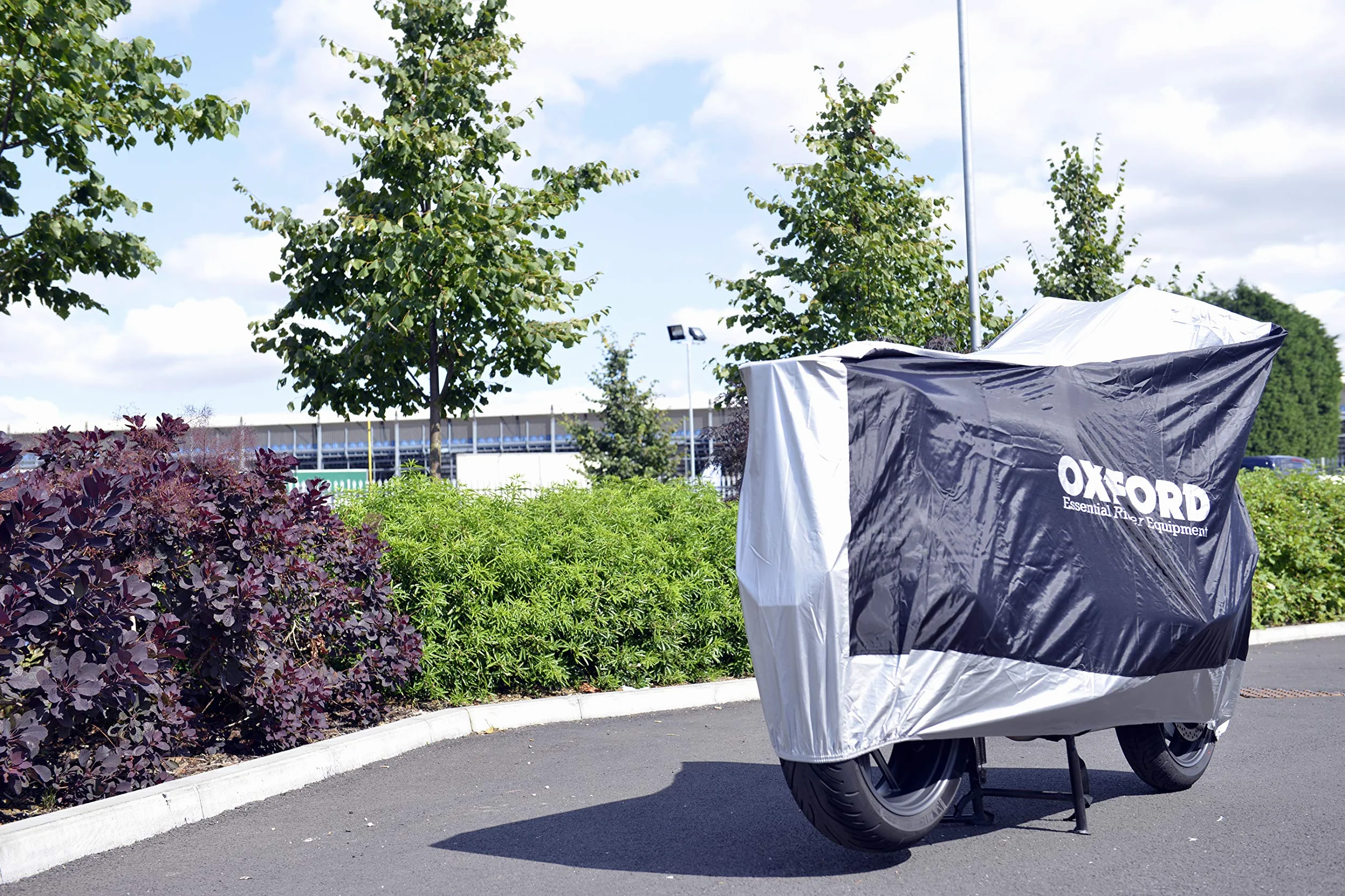 OXFORD CV200 Pokrowiec na motocykl srebrny