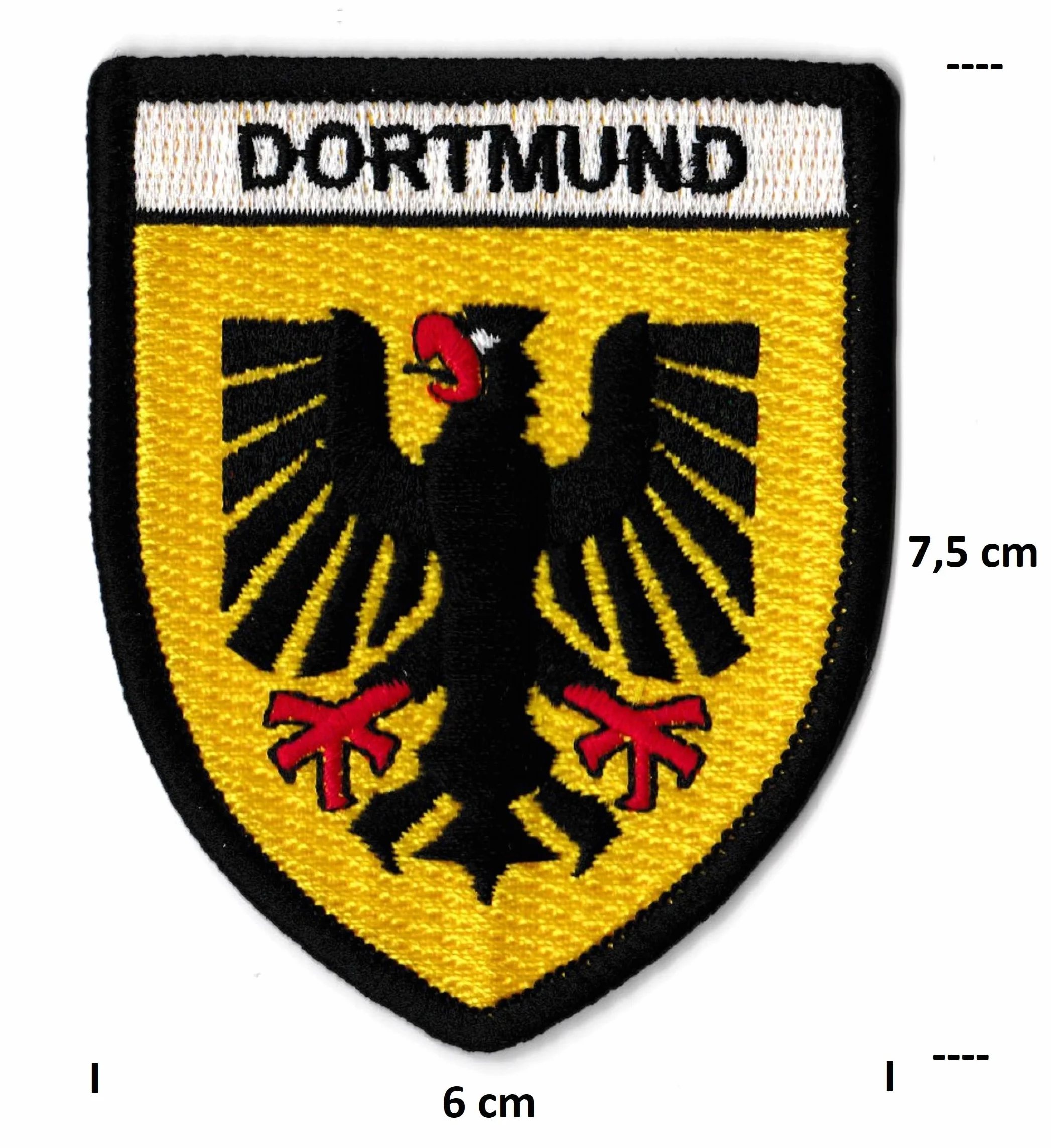 Naszywka Dortmund z haftem niemieckim miasto naprasowana
