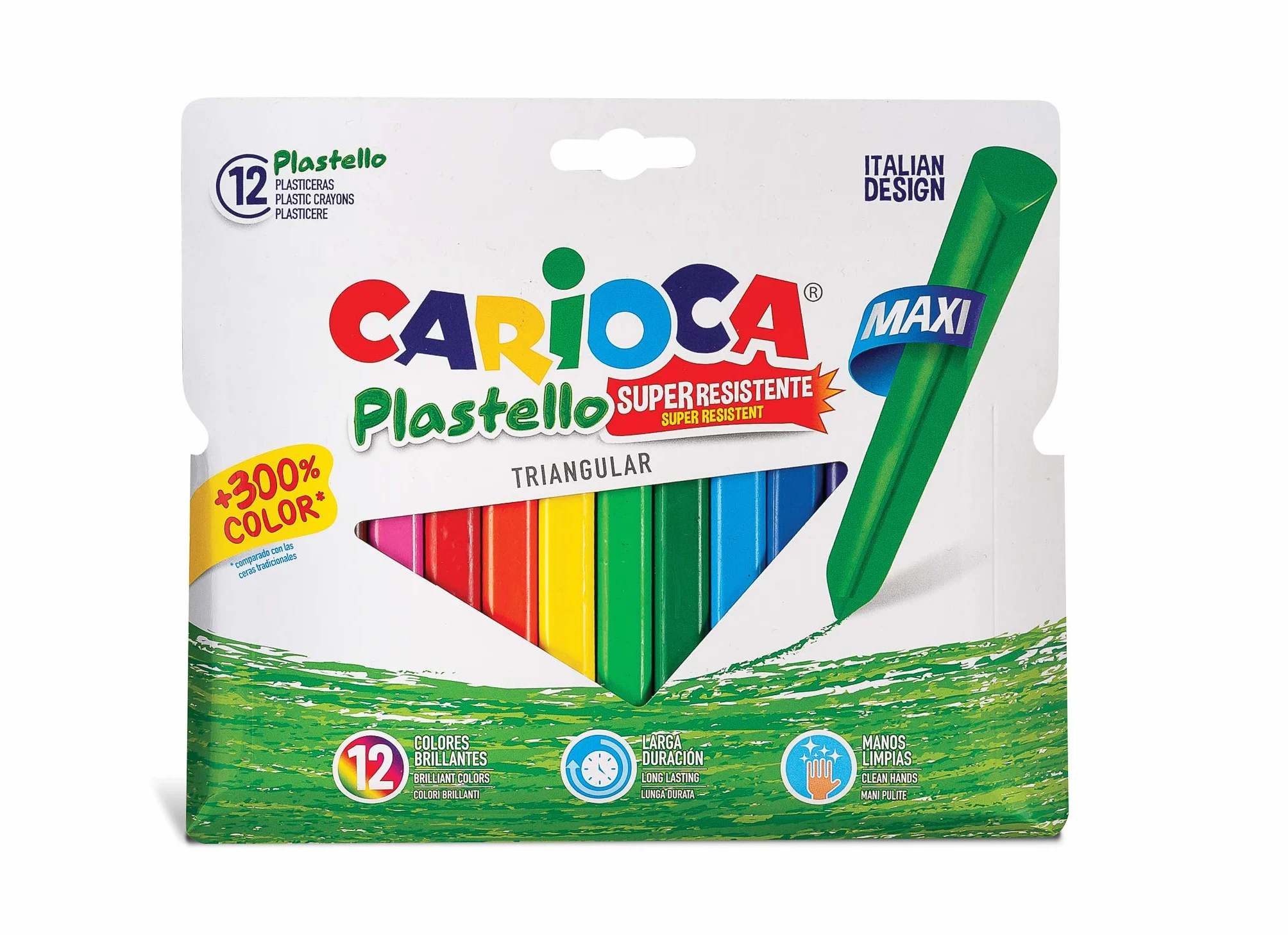 Kredki swiecowe Plastello JUMBO 12 kolorów