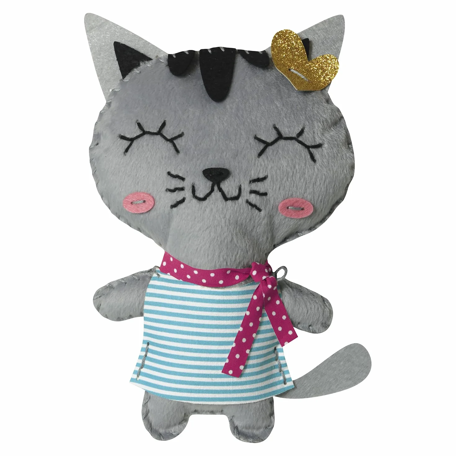 My Mandarine 52654O – Kreatywny zestaw do szycia – Pluszak do uszycia Little Couz’IN – od 6 lat – TINA