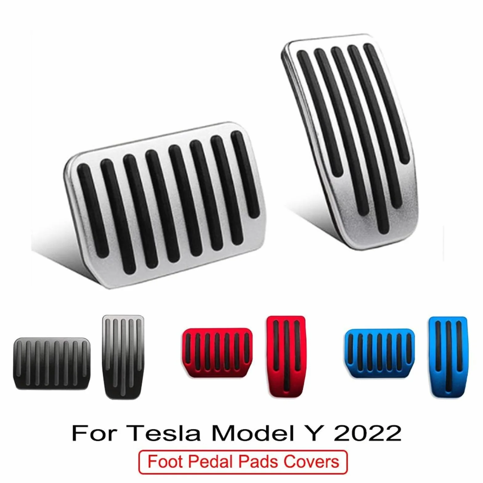 Nakładki na pedały samochodowe pasują do Tesla Model Y 2023 2022 2021 antypoślizgowe pedały hamulca gazowego akcesoria osłona pedału(SL-Model Y 2021)
