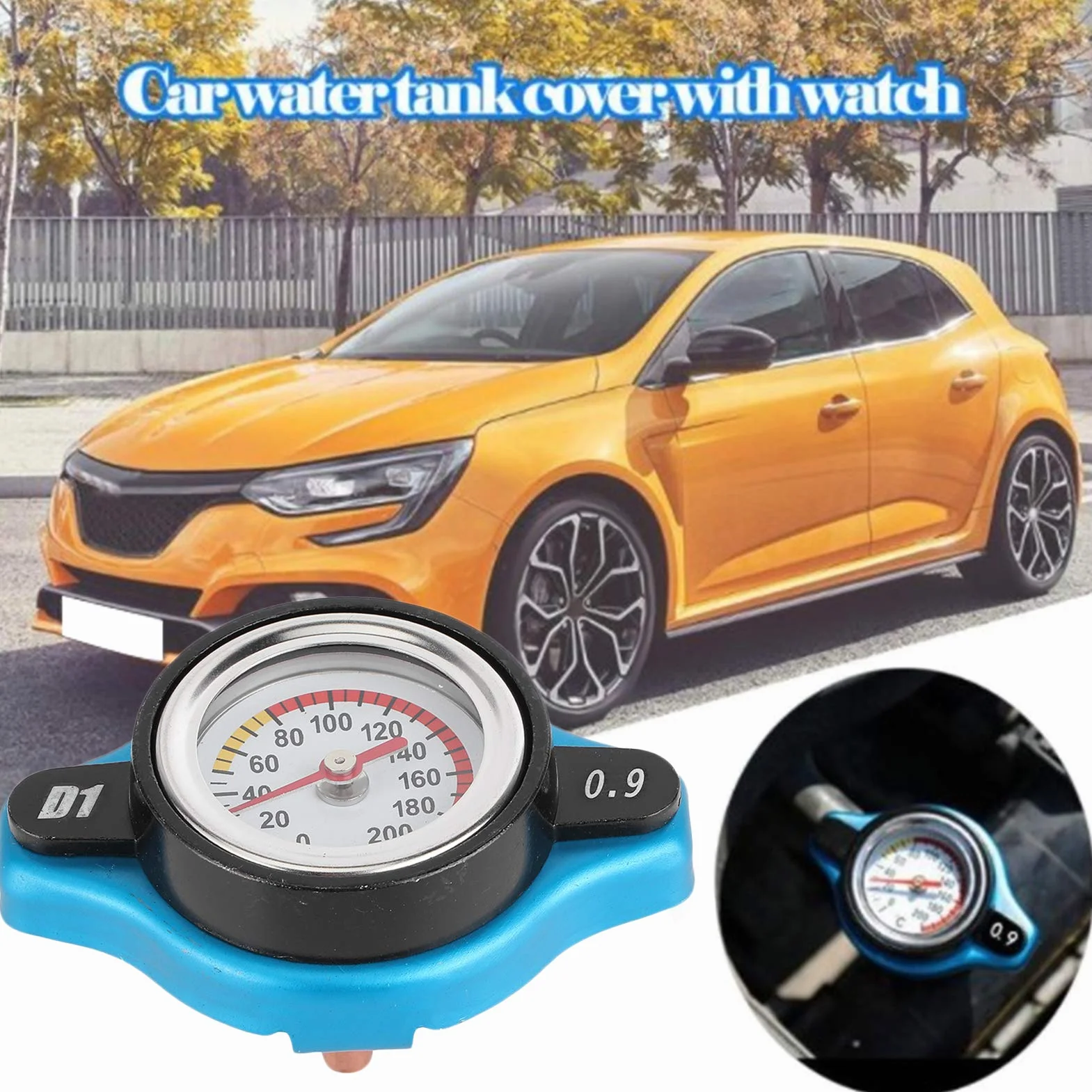Osłona chłodnicy samochodu uniwersalna nasadka na grzejnik ze stopu aluminium 0,9 bar guma silikonowa