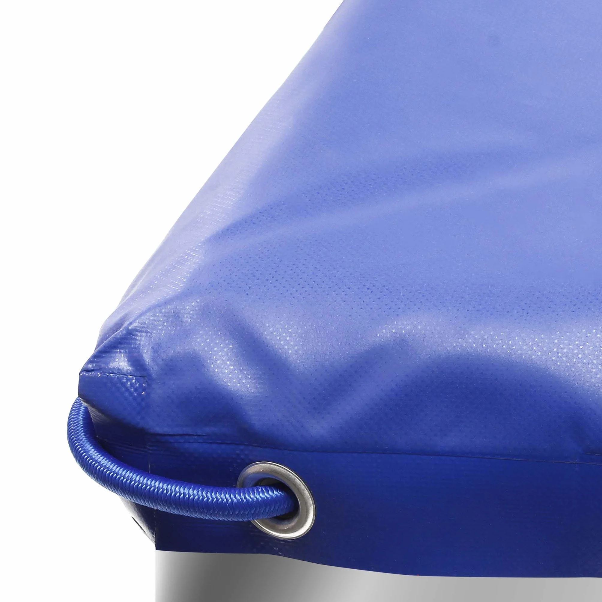 Plandeka płaska na przyczepkę 2575x1345x50 mm PVC wodoodporna z oczkami i liną