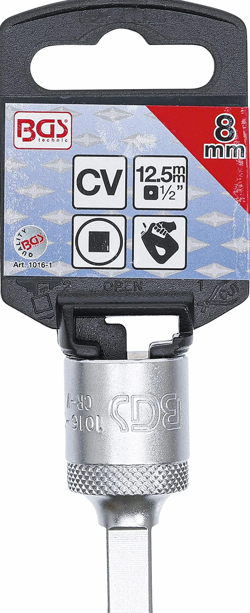 BGS 1016-1 Klucz do serwisu olejowego 12,5 mm 1/2" gniazdo czworokątne 8 mm