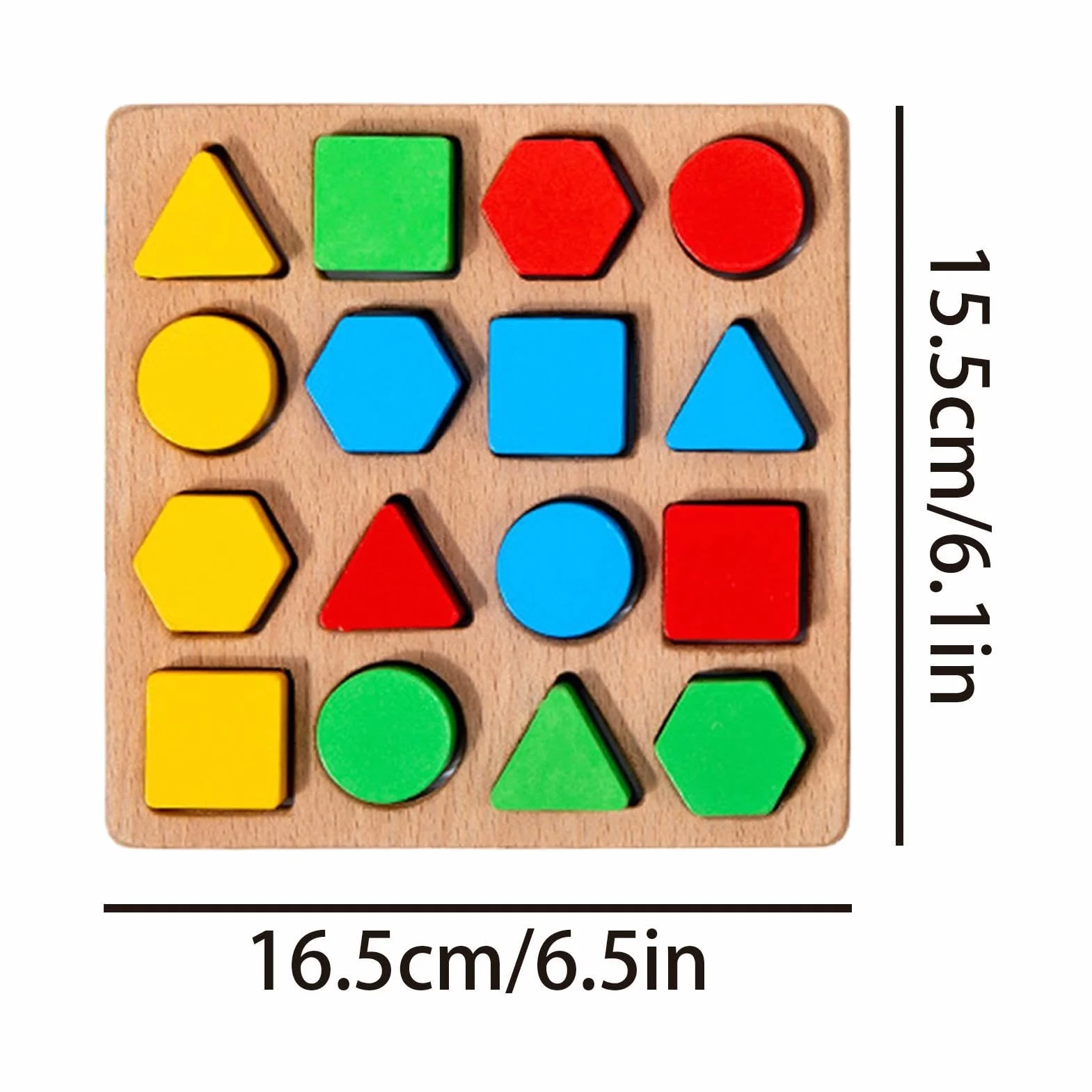 Układanka Kształtów,Sortowanie i Dopasowywanie Edukacyjna Zabawka | 16-elementowe Klocki Puzzle - Do Podróży Dla Chłopców Dziewczynek 3+ Prezent dla Dzieci Szkolny Zajęcia
