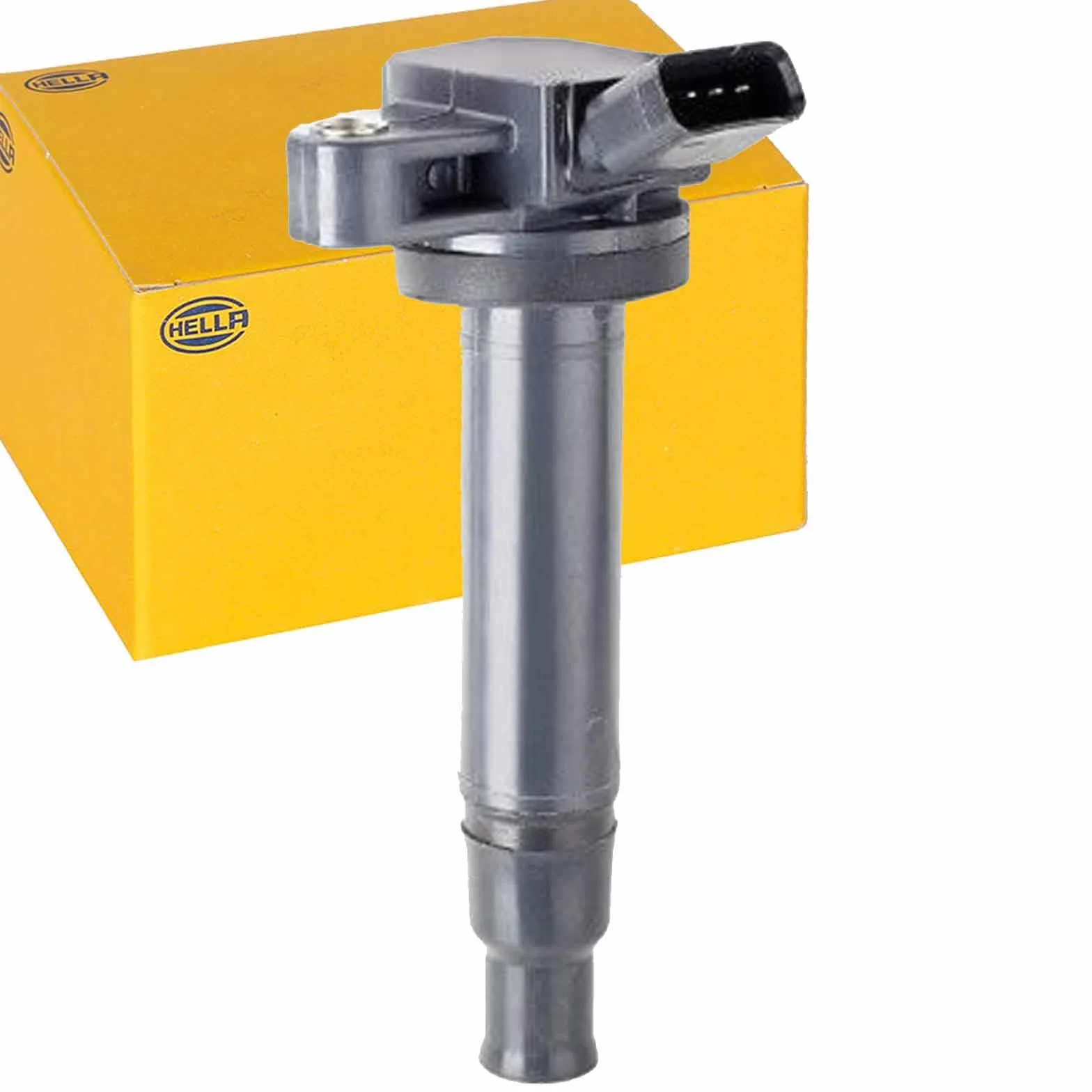 HELLA 5DA 358 057-121 Cewka zapłonowa - 12V - 4-biegunowy - Wtykowa cewka zapłonowa - przykręcany