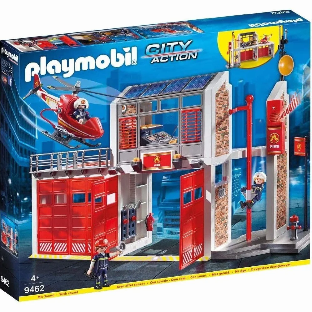 PLAYMOBIL City Action 9462 Duża Remiza Strażacka, od 4 Lat