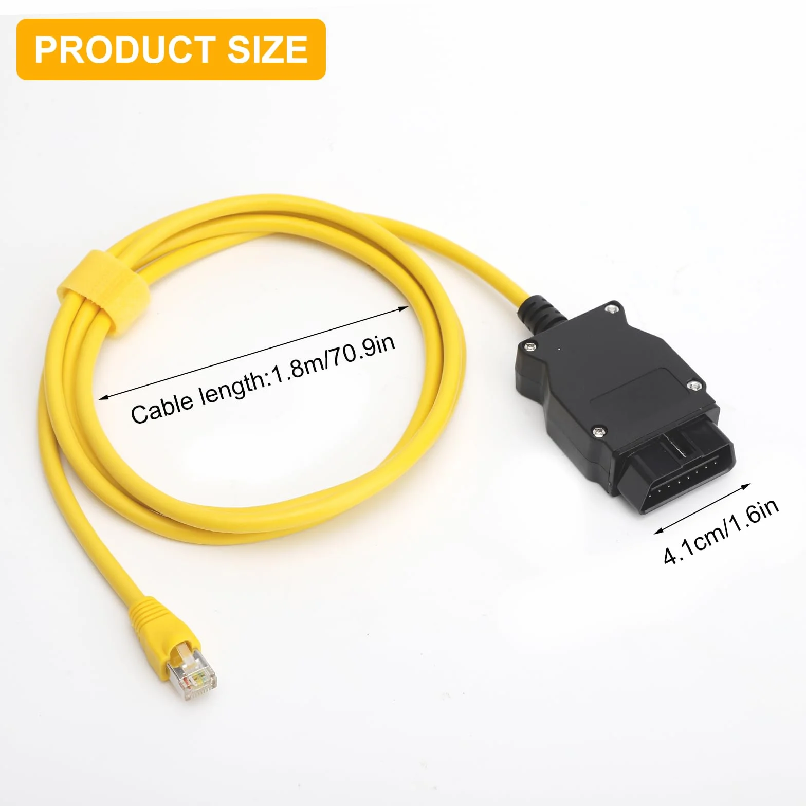 ENET kabel OBD2 do BMW serii F – kodowanie P&P z adapterem Ethernet, kompatybilny z E-SYS, interfejs ICOM do ukrytych funkcji pojazdu – profesjonalny kabel diagnostyczny dla F20, F30, F10