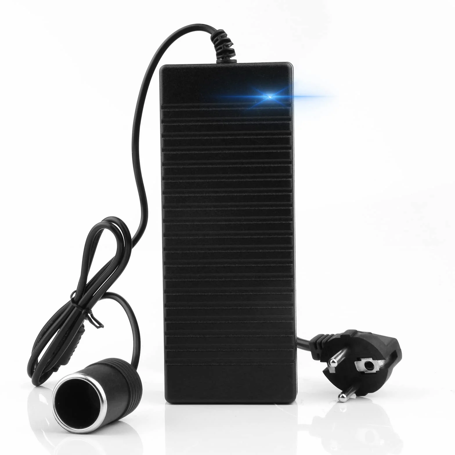 Przetwornica Napięcia 230 V Na 12 V, Adapter Sieciowy Do Samochodu Z Zapalniczką, 12 V 10 A, AC-DC, Do Lodówki, Nawigacji