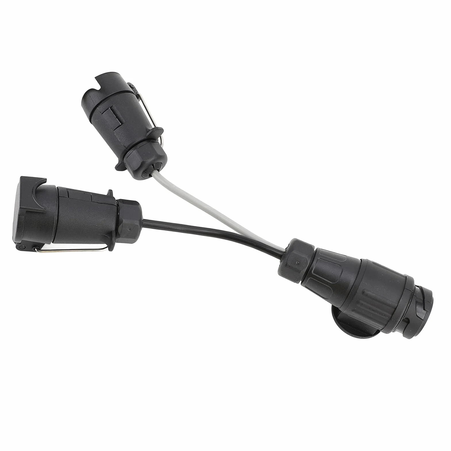Adapter przyczepy 12 V podwójne gniazdo holownicze 7-pin 13-pin