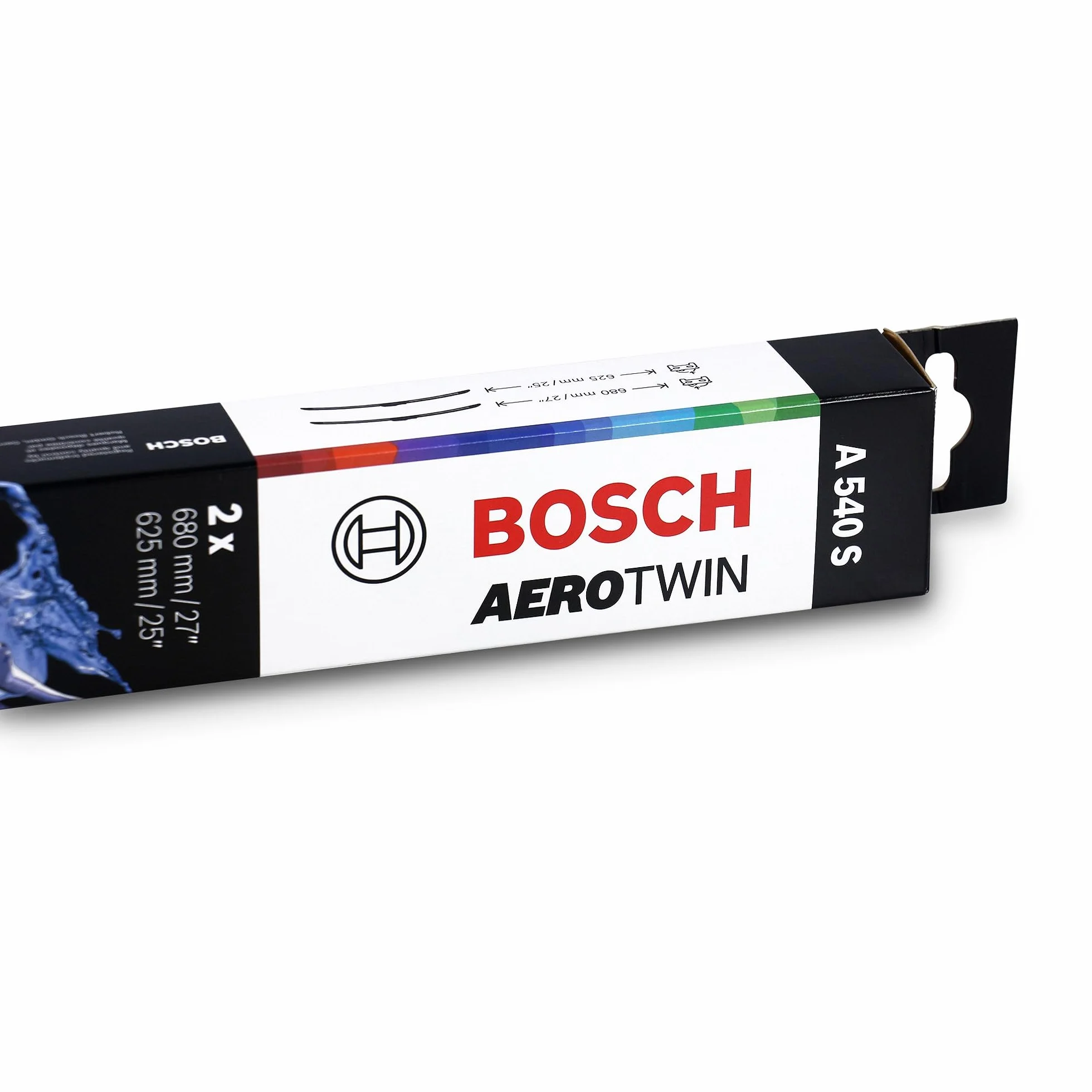Bosch 3 397 007 540 Pióro Wycieraczki, Czarny, 680 mm/625 mm