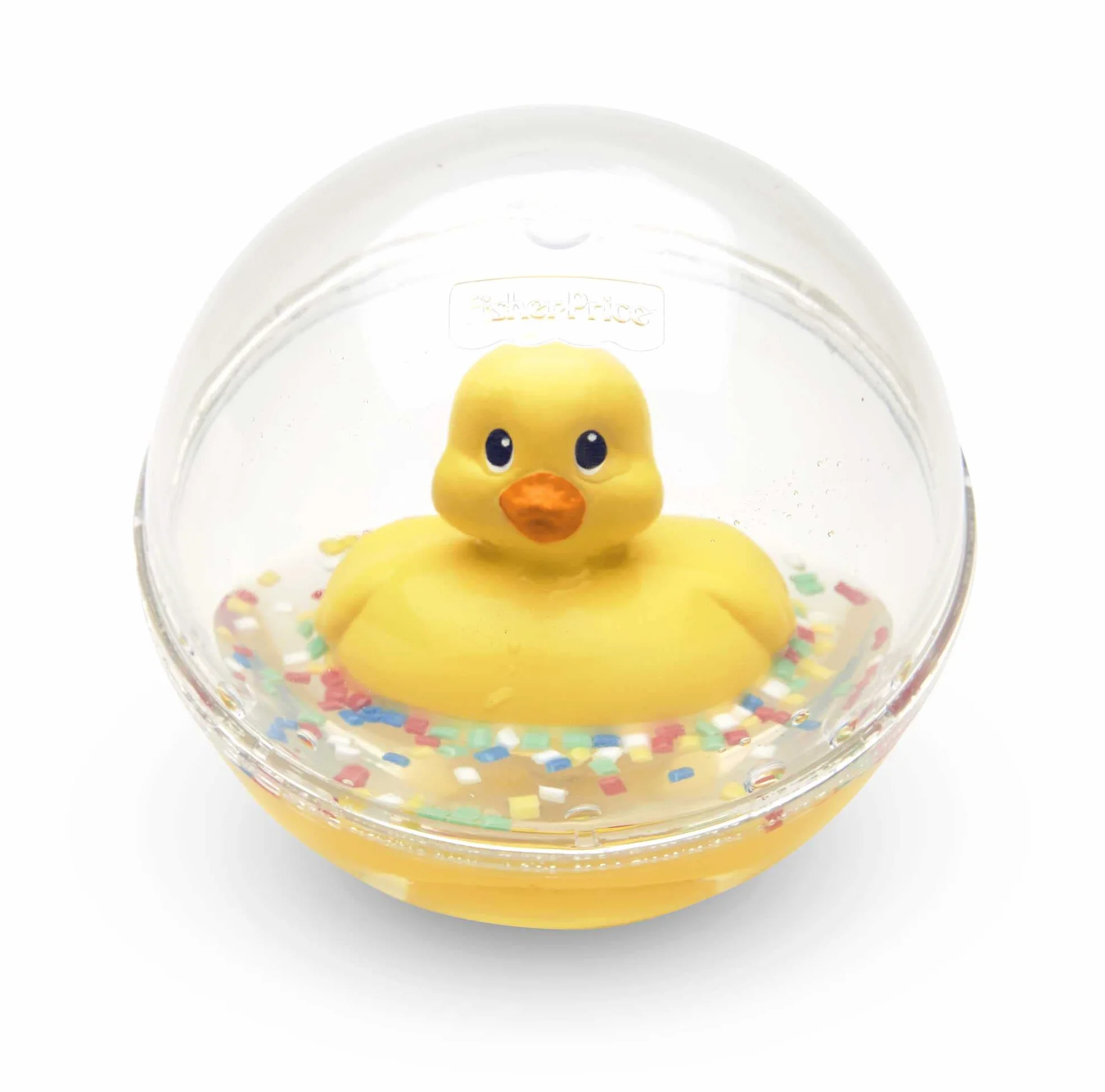 Fisher-Price Wodni przyjaciele Kąpielowa kaczuszka Zabawka aktywizująca do raczkowania dla dzieci od 3 miesiąca, 75676