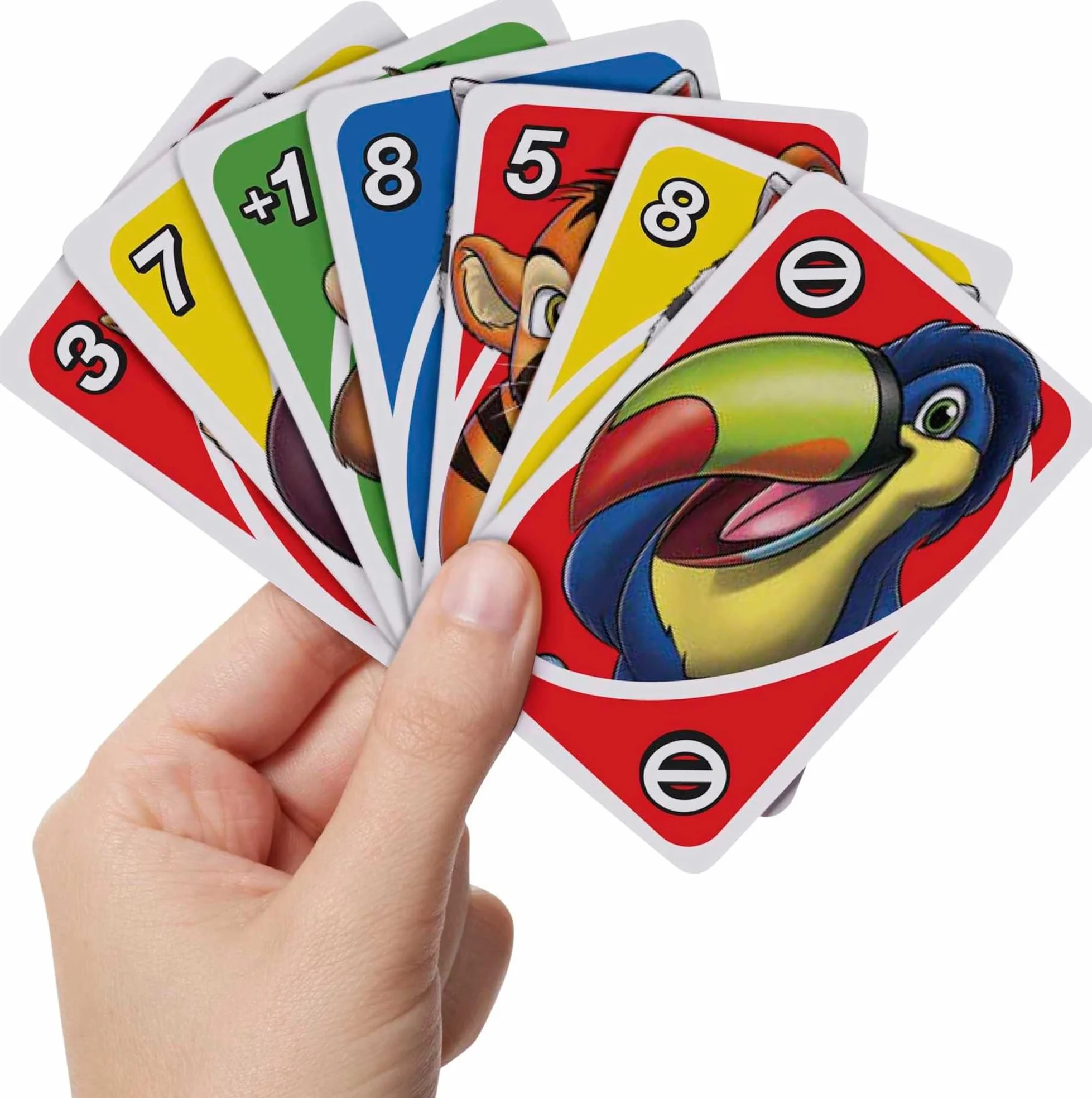 Mattel Games UNO Junior gra karciana z 56 kartami, prezent karcianka dla dzieci od 3 roku życia, GKF04