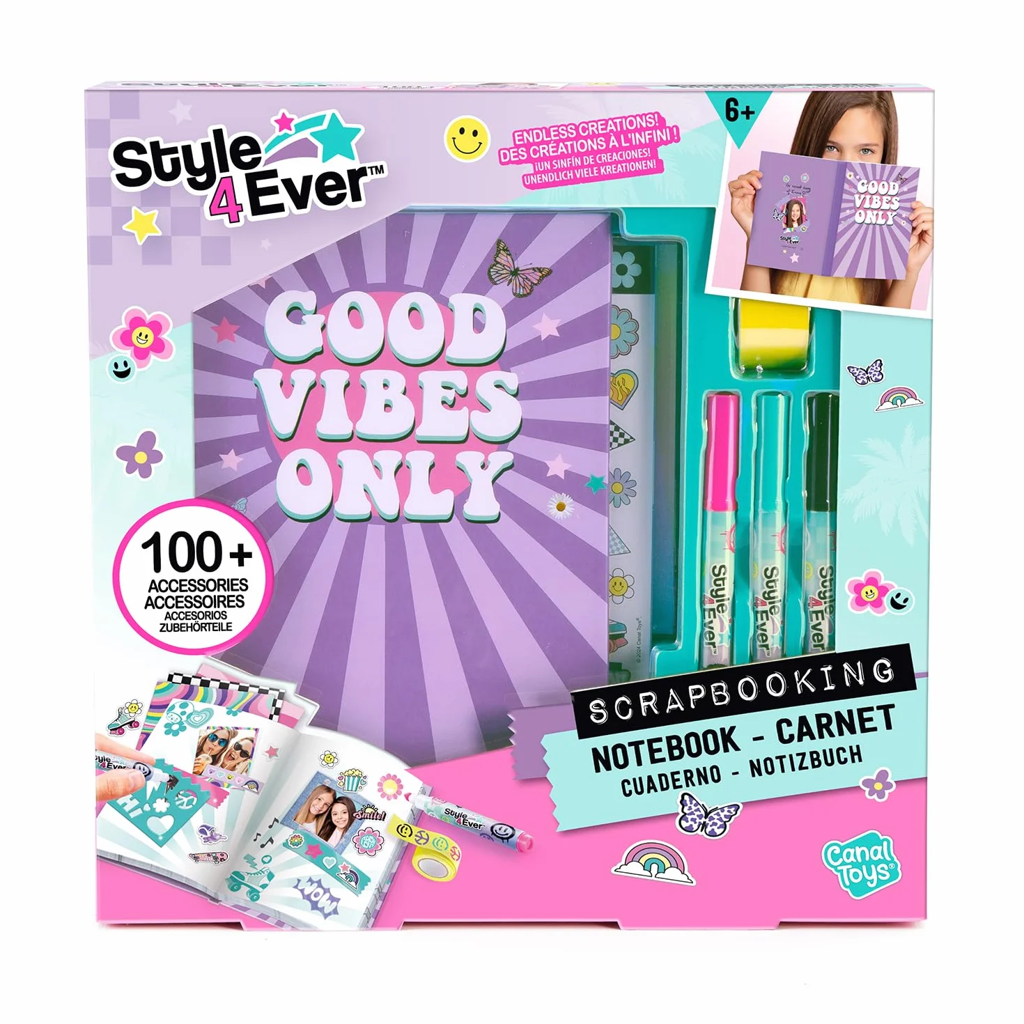 Canal Toys Styl do scrapbookingu Ever-Pretty Secret Notebook-OFG 298, Fioletowy