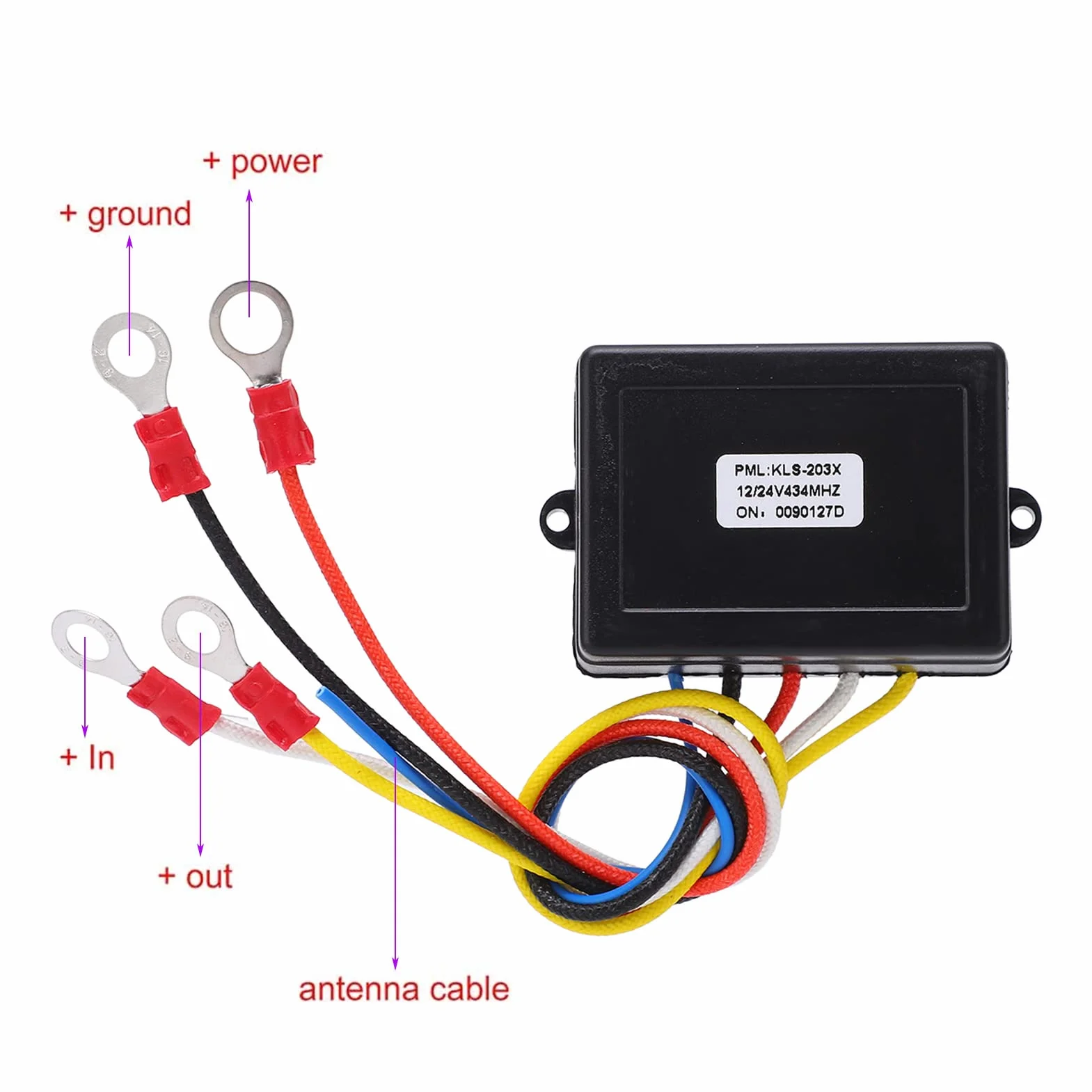 Aramox Universal Winch Wireless Remote Control Switch Kit 12V 24V do Ciężarówki ATV SUV