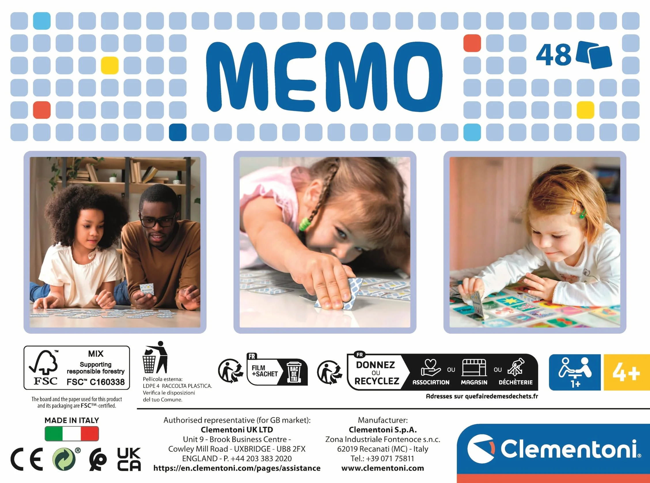 Clementoni Gra pamięciowa memo Gabby Dollhouse 18309