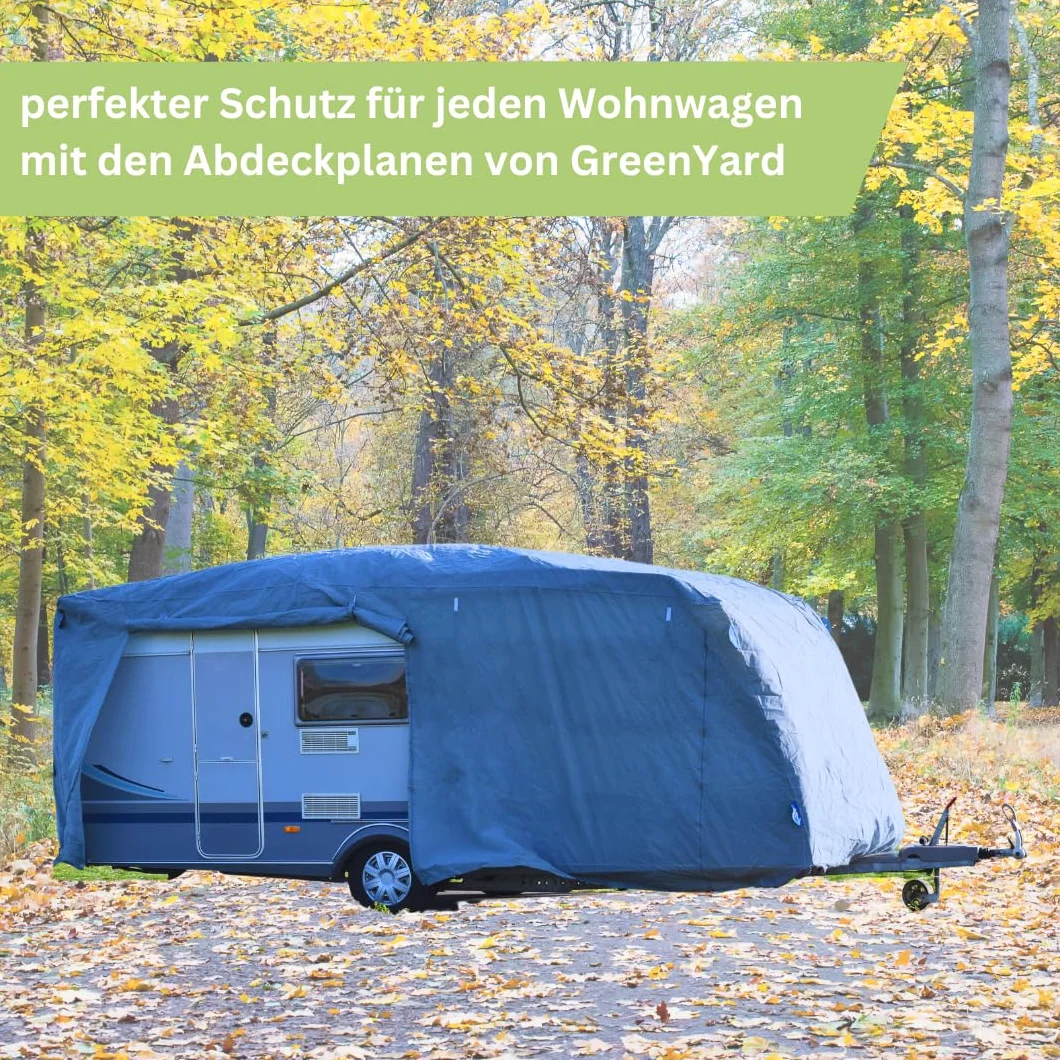 GreenYard® Pokrowiec na przyczepę kempingową Rozmiar S 460x250x220 cm Wodoodporny oddychający