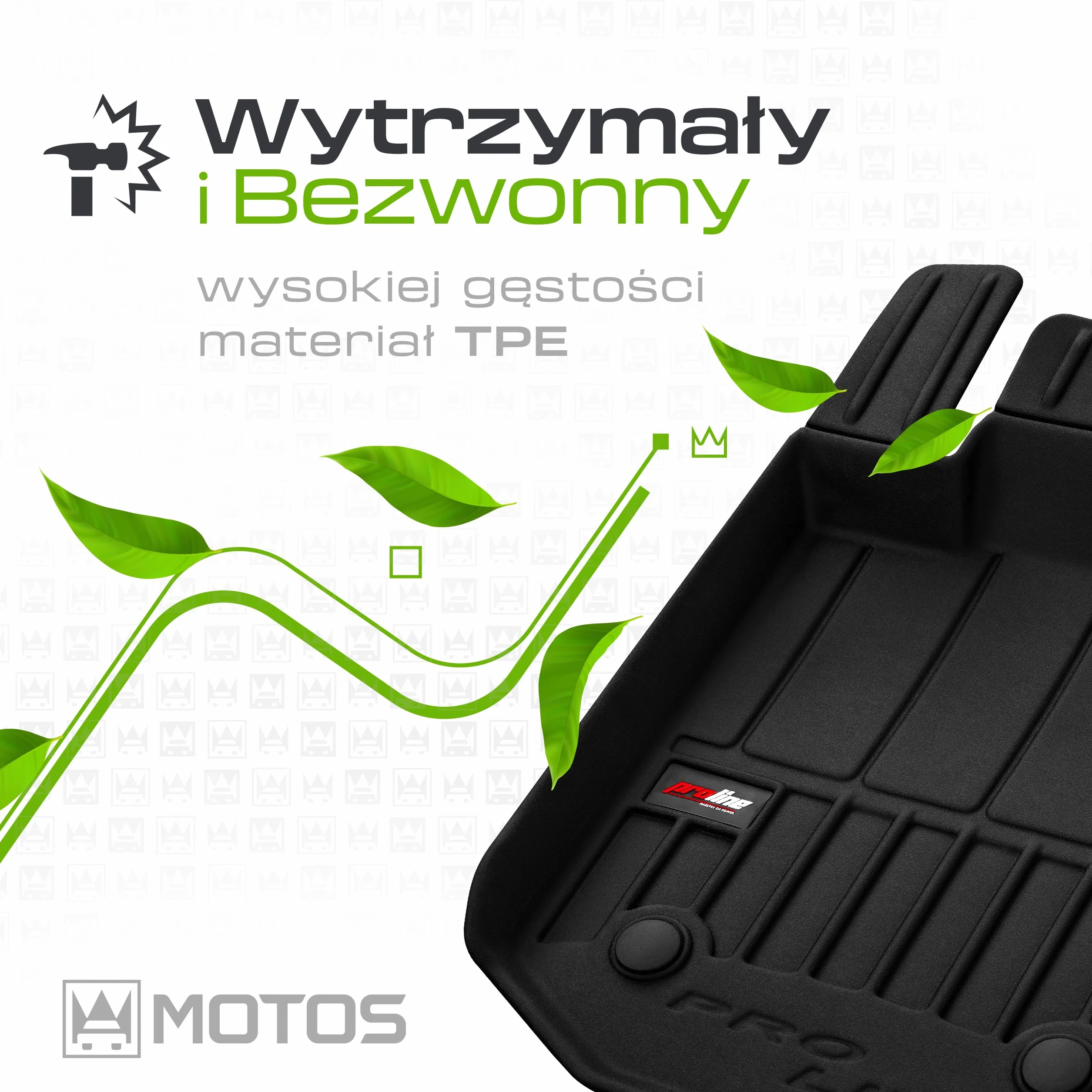 MOTOS Gumowe dywaniki samochodowe do Hyundai Tucson IV od 2020 antypoślizgowe 3D