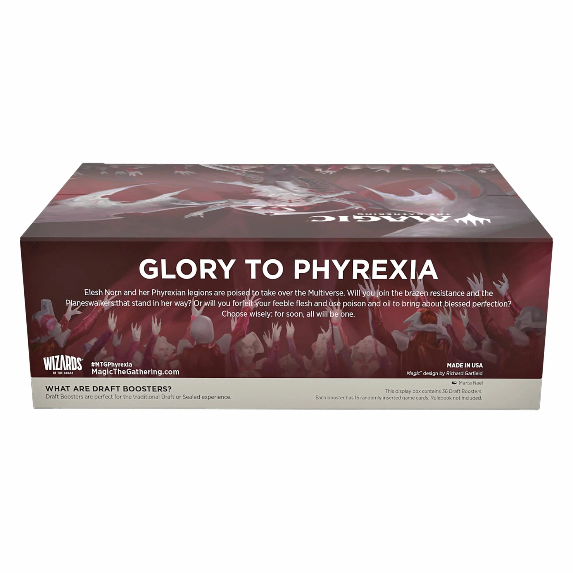 Magia: The Gathering Phyrexia: All Will Be One Draft Booster Box, 36 opakowań (wersja angielska)