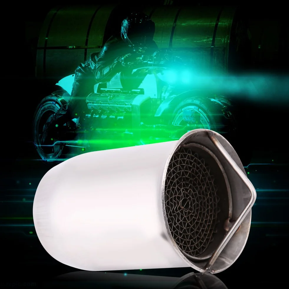 Exhaust Baffle-51 mm Db Killer rura wydechowa Db Killer, uniwersalna rura wydechowa do motocykla, ze stali nierdzewnej, zdejmowana, redukcja szumów (styl 4)