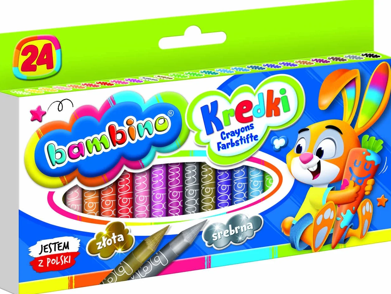 KREDKI 24 KOLORY BAMBINO
