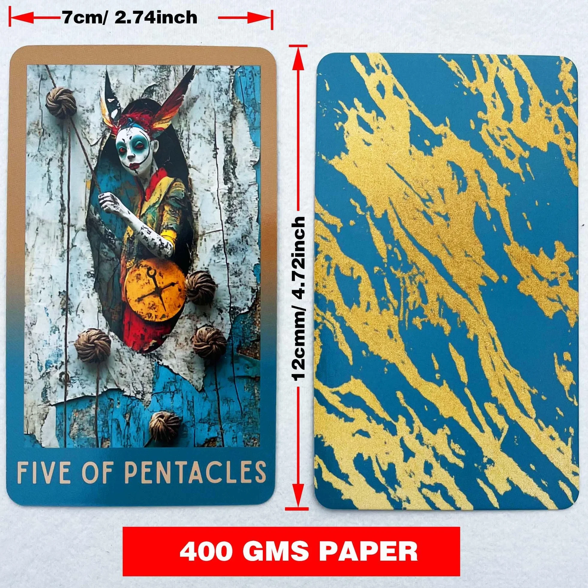 Tarot Ruin, 78 surrealistycznych kart tarota z archeiczna rzeźbą, IntuitionTarot dla początkujących i doświadczonych czytelników, unikalne karty tarota z przewodnikiem